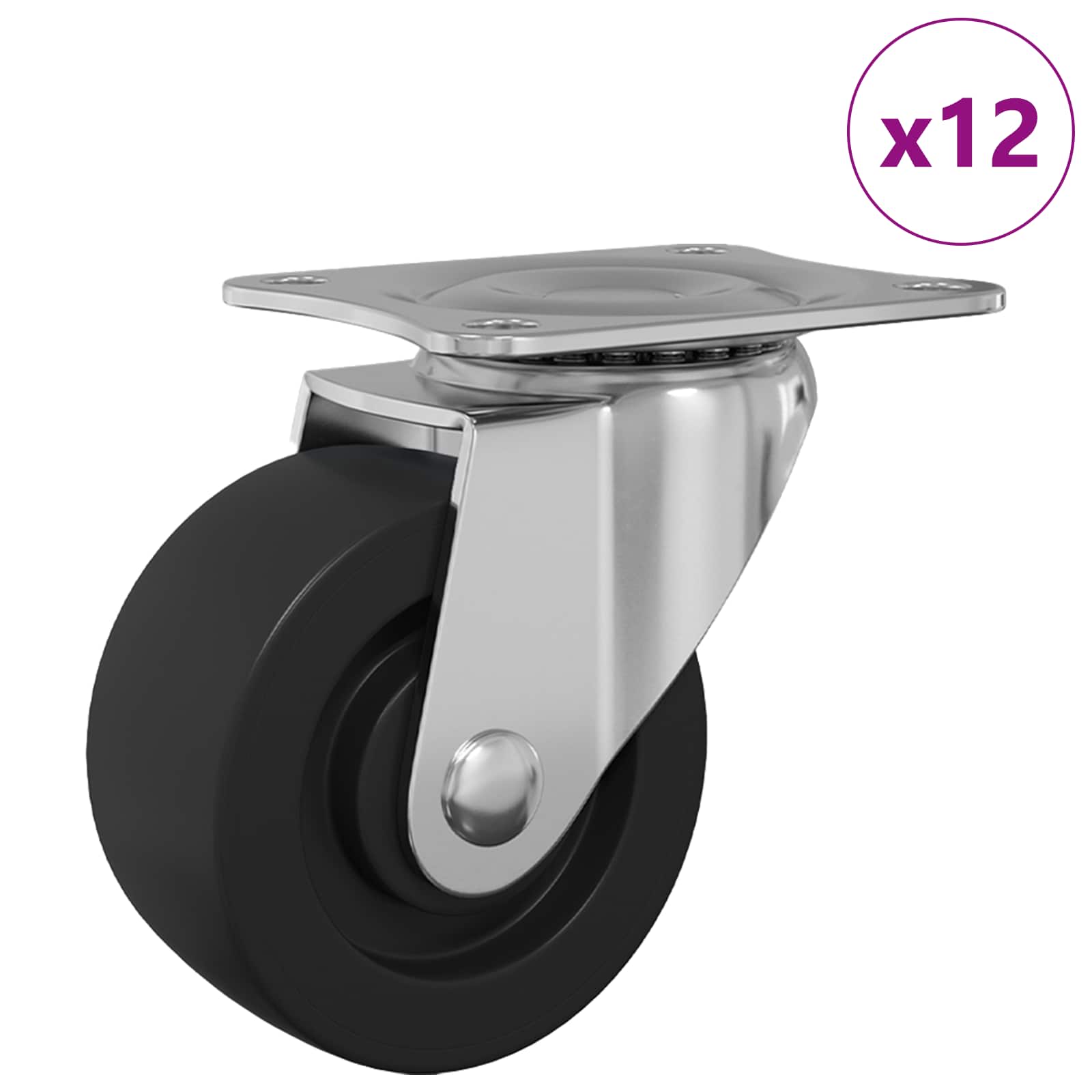 Στρόφιγγα 12 pcs Ασημί 60 x 60 x 50 χλστ Σίδερο και νάιλον