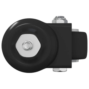 Στρόφιγγα 12 pcs Μαύρο 40,4 x 40,4 x 19,7 χιλ Σίδερο και νάιλον - Pakobazaar