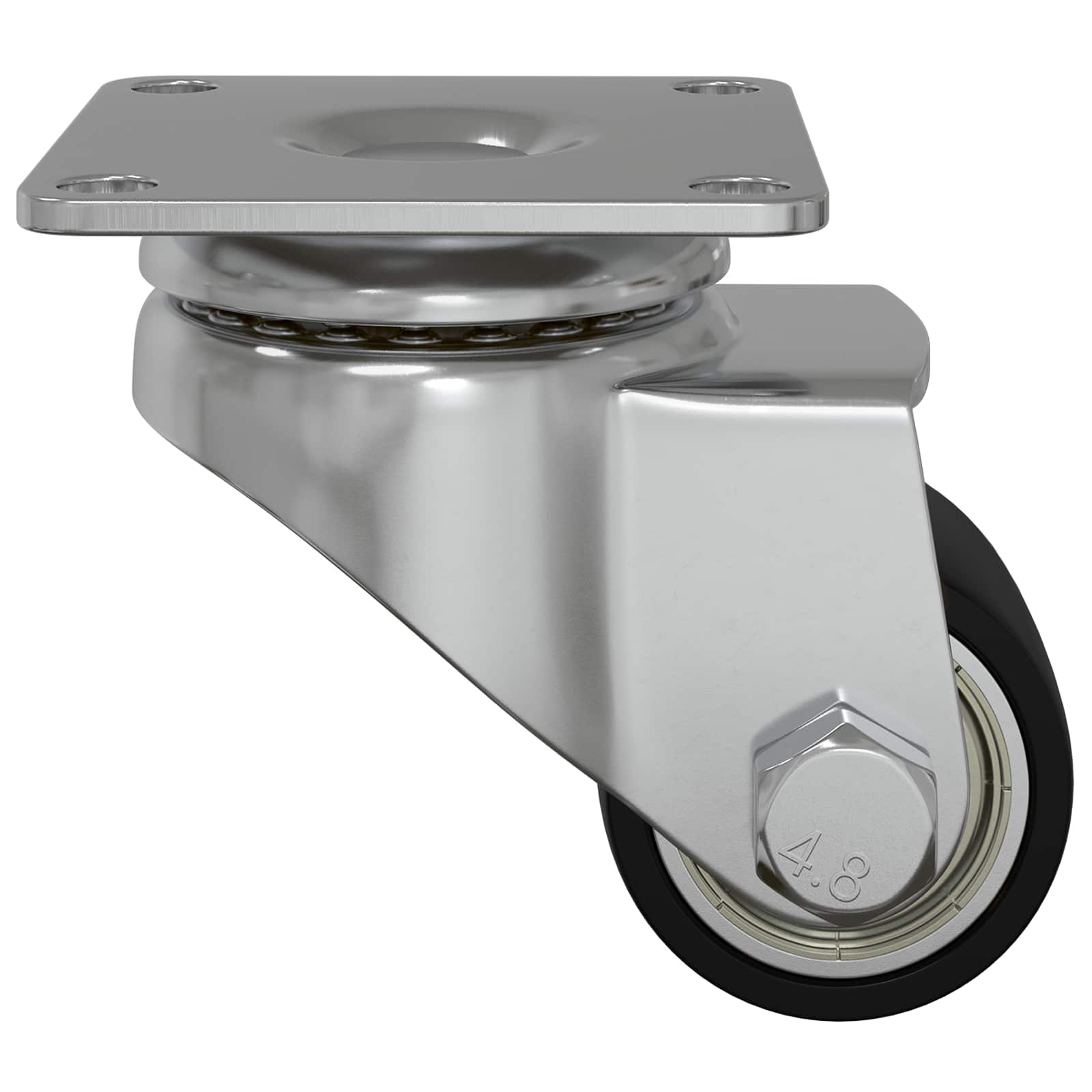 Τροχίσκος 2 pcs Ασημί 44,1 x 44,1 x 1,95 χιλ Νάιλον - Pakobazaar