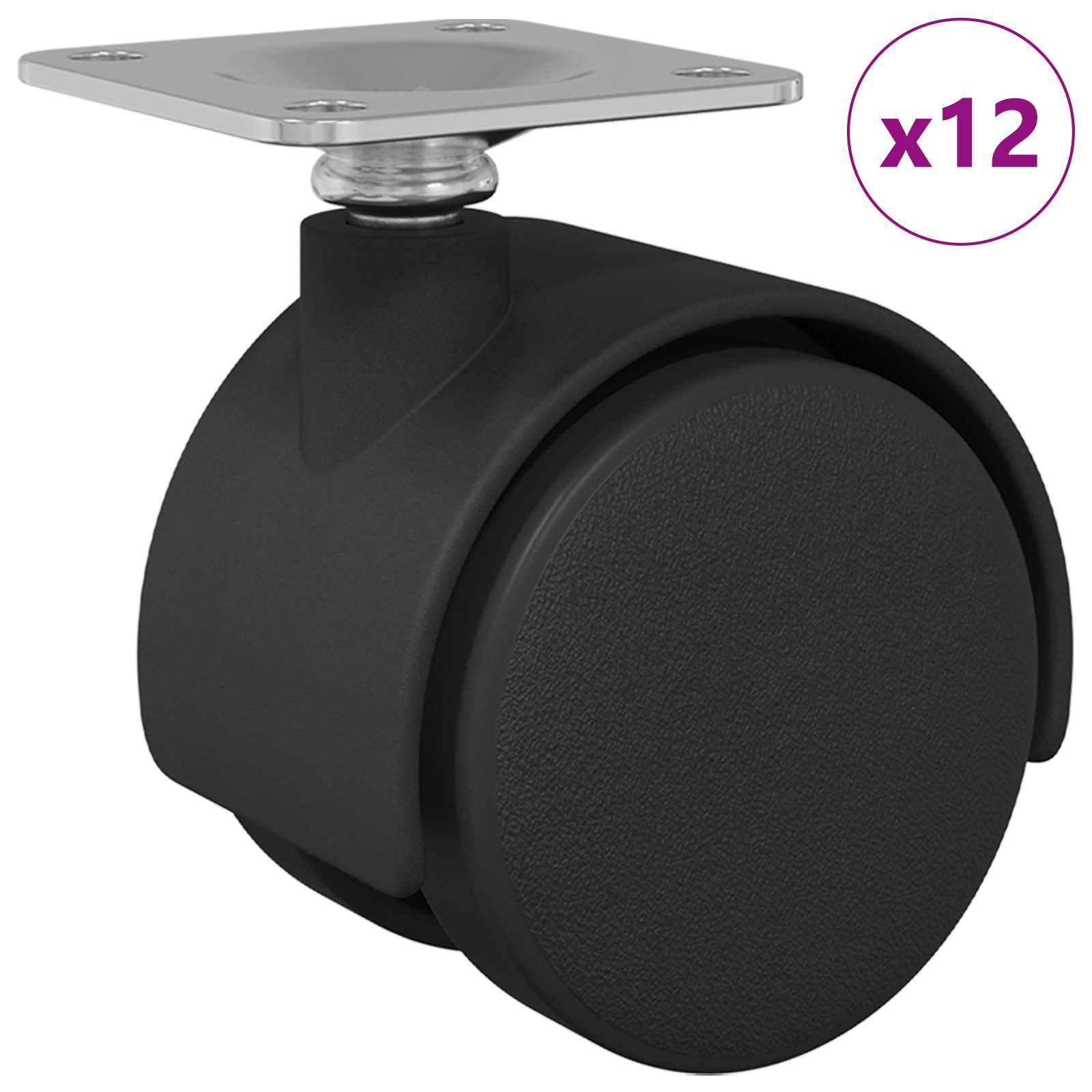 Στρόφιγγα 12 pcs Μαύρο 39,5 x 39,5 x 37,8 χιλ Σίδηρος και PP - Pakobazaar