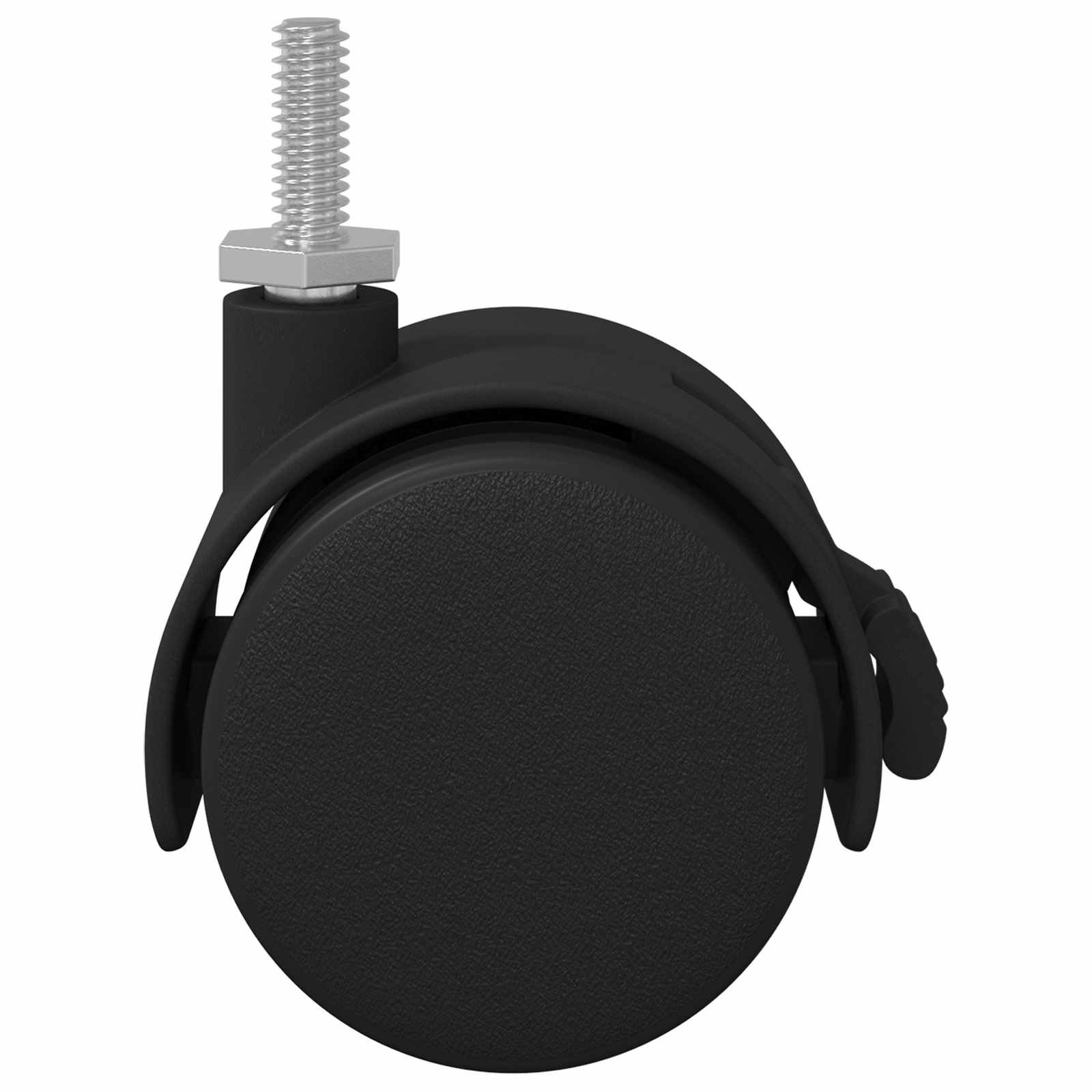 Τροχίσκος 2 pcs Μαύρο και Ασημί 40,1 x 40,1 x 37,8 χλστ - Pakobazaar