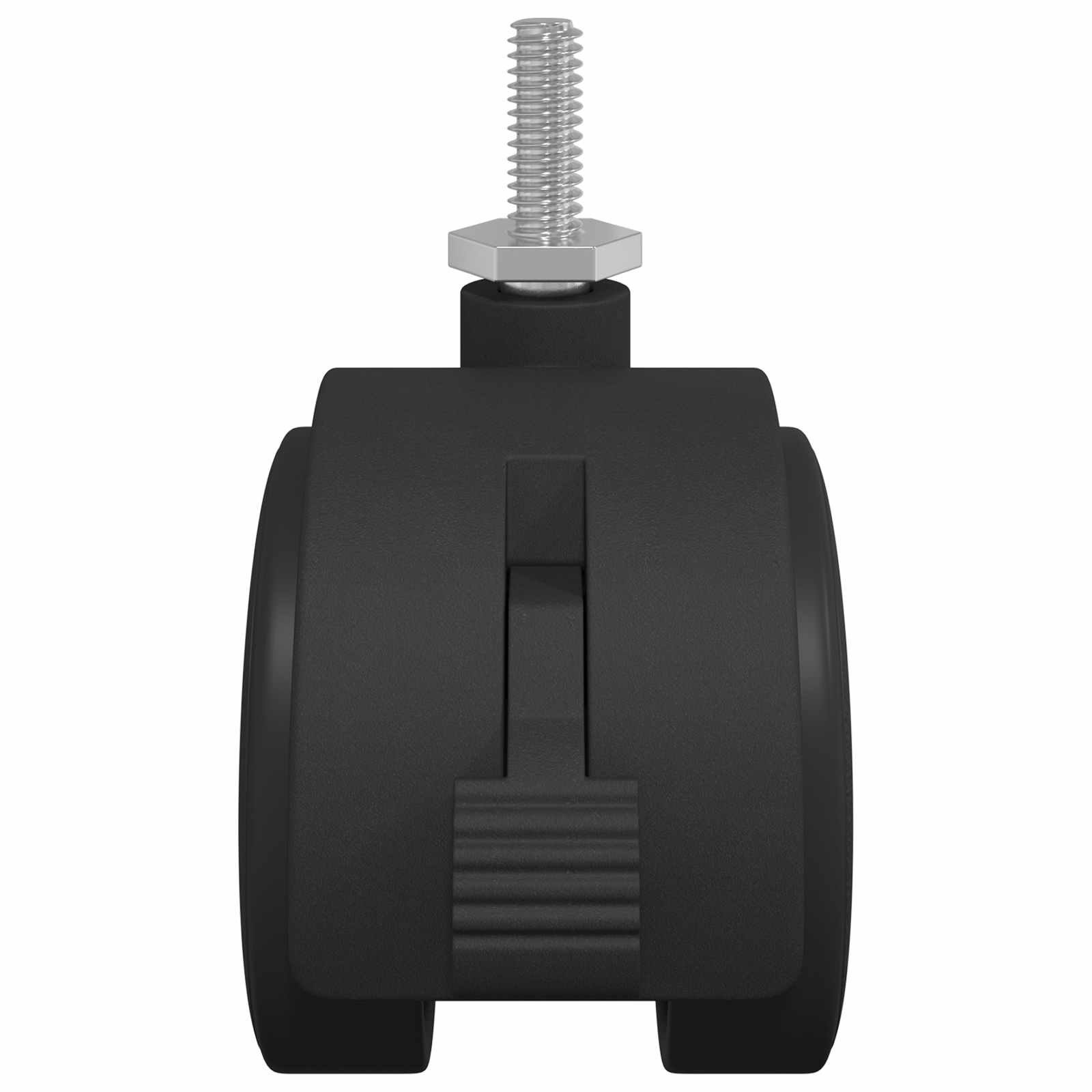 Τροχίσκος 2 pcs Μαύρο και Ασημί 40,1 x 40,1 x 37,8 χλστ - Pakobazaar