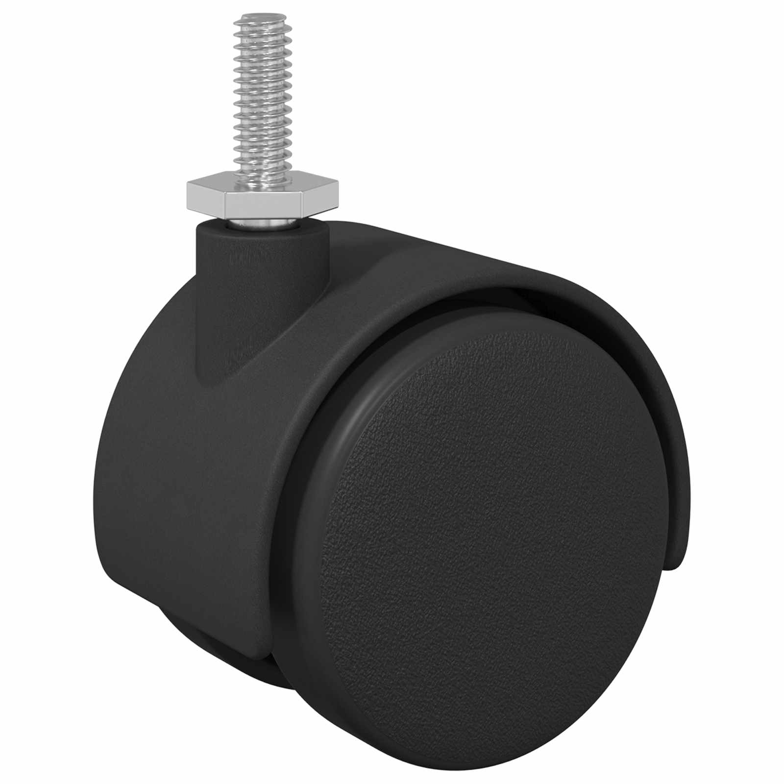 Ρόδες 2 pcs Μαύρο 40,1 x 37,8 χιλ PP και Σίδερο - Pakobazaar