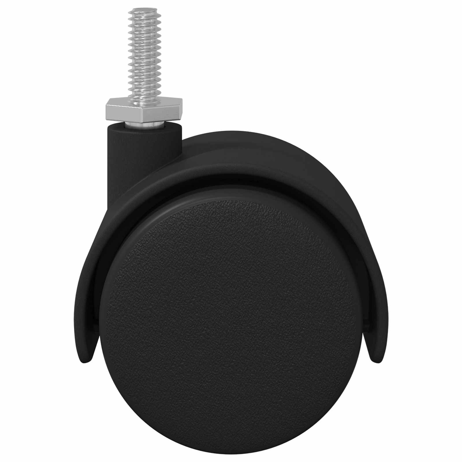 Ρόδες 2 pcs Μαύρο 40,1 x 37,8 χιλ PP και Σίδερο - Pakobazaar