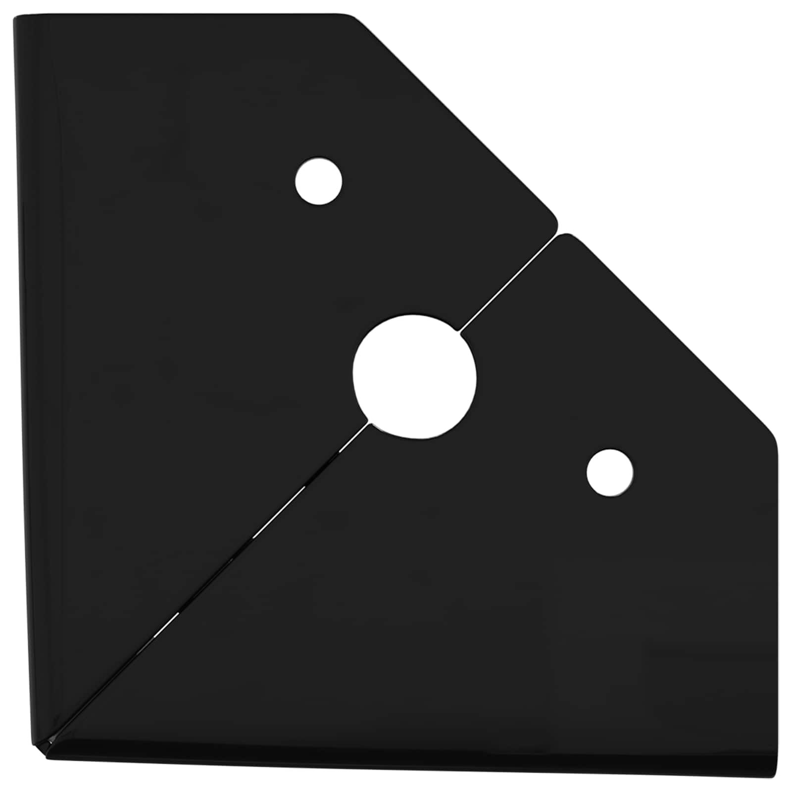 Πόδια Επίπλων 2 pcs Μαύρο 54,1 x 54,1 x 100 mm Σίδερο - Pakobazaar