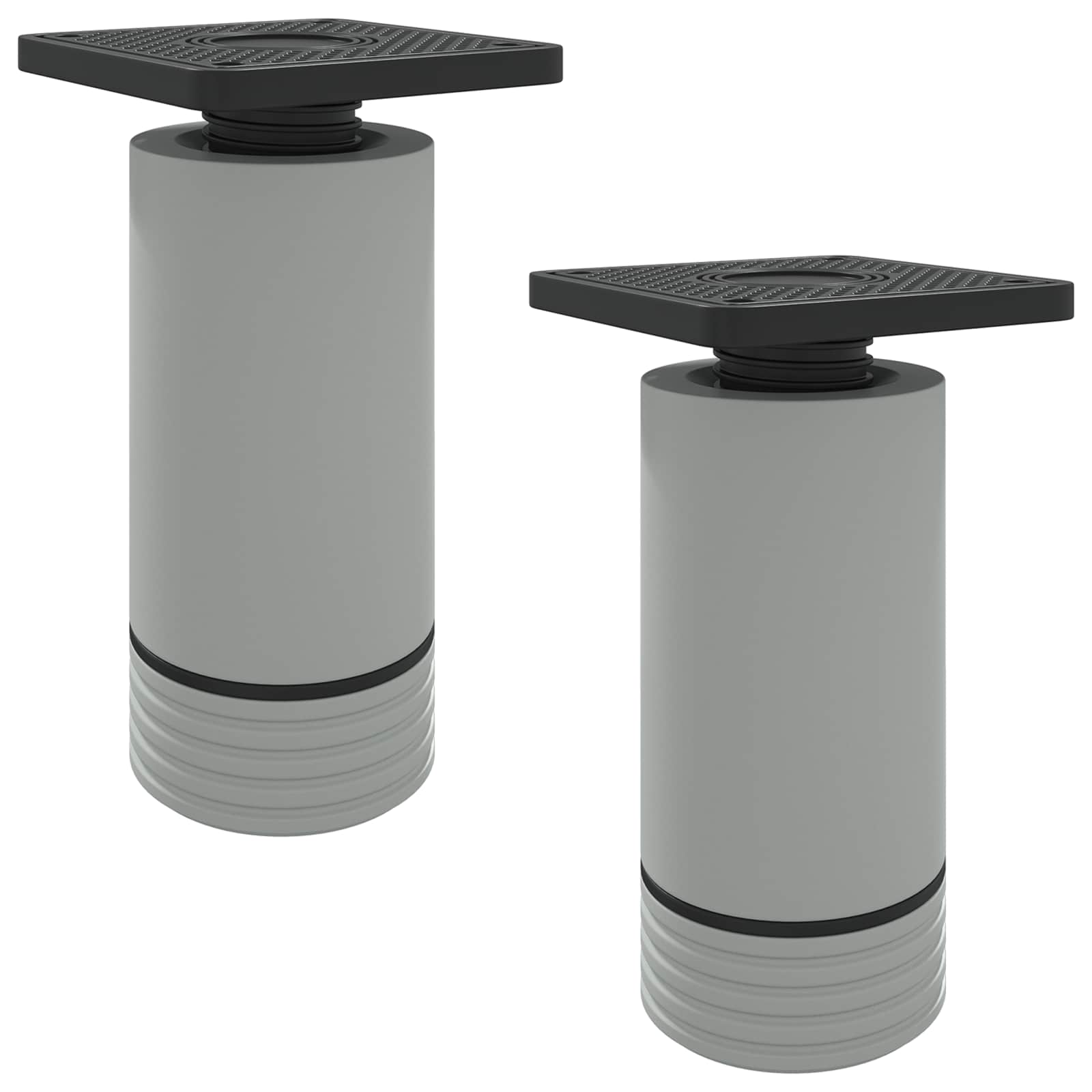 Πόδια Επίπλων Ρυθμιζόμενος 2 pcs Λευκό 64 x 64 x 100 mm PP