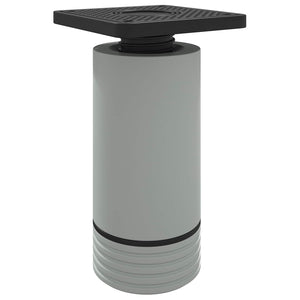 Πόδια Επίπλων Ρυθμιζόμενο 12 τμχ. Λευκό 64 x 64 x 100 mm PP