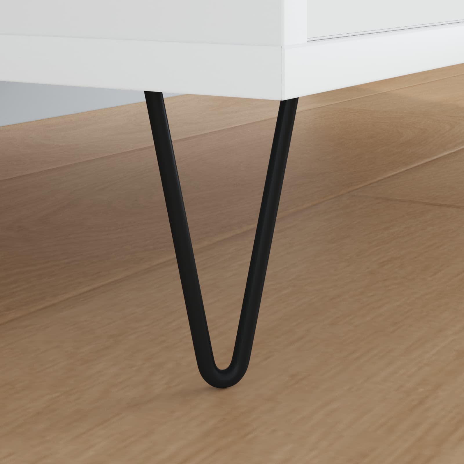 Πόδι επίπλου 2 pcs Μαύρο 54.1 x 54.1 x 100 mm Σίδερο