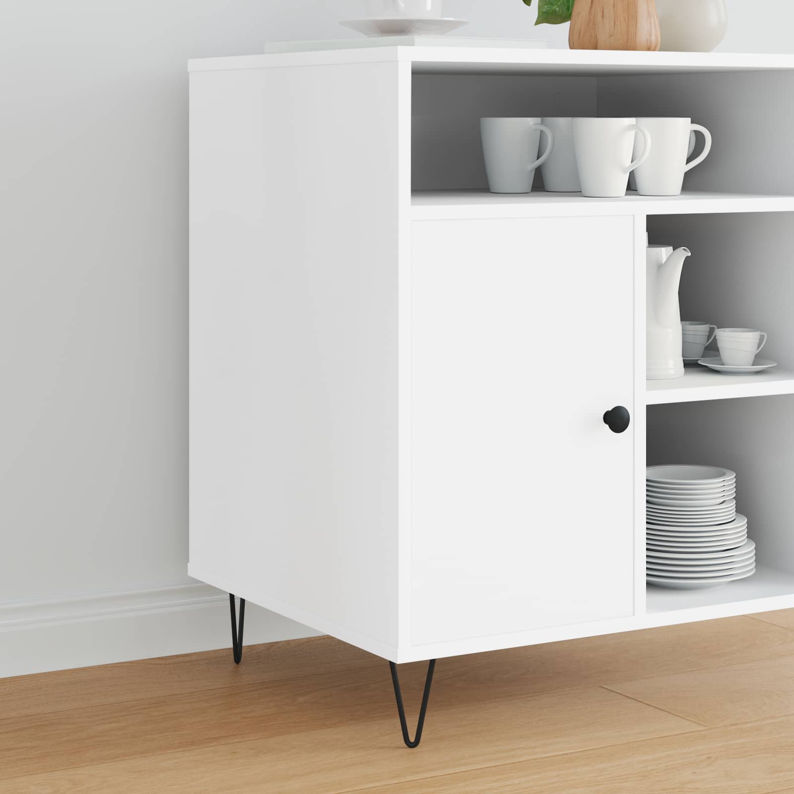 Πόδι επίπλου 12 pcs Μαύρο 54.1 x 54.1 x 100 mm Σίδερο