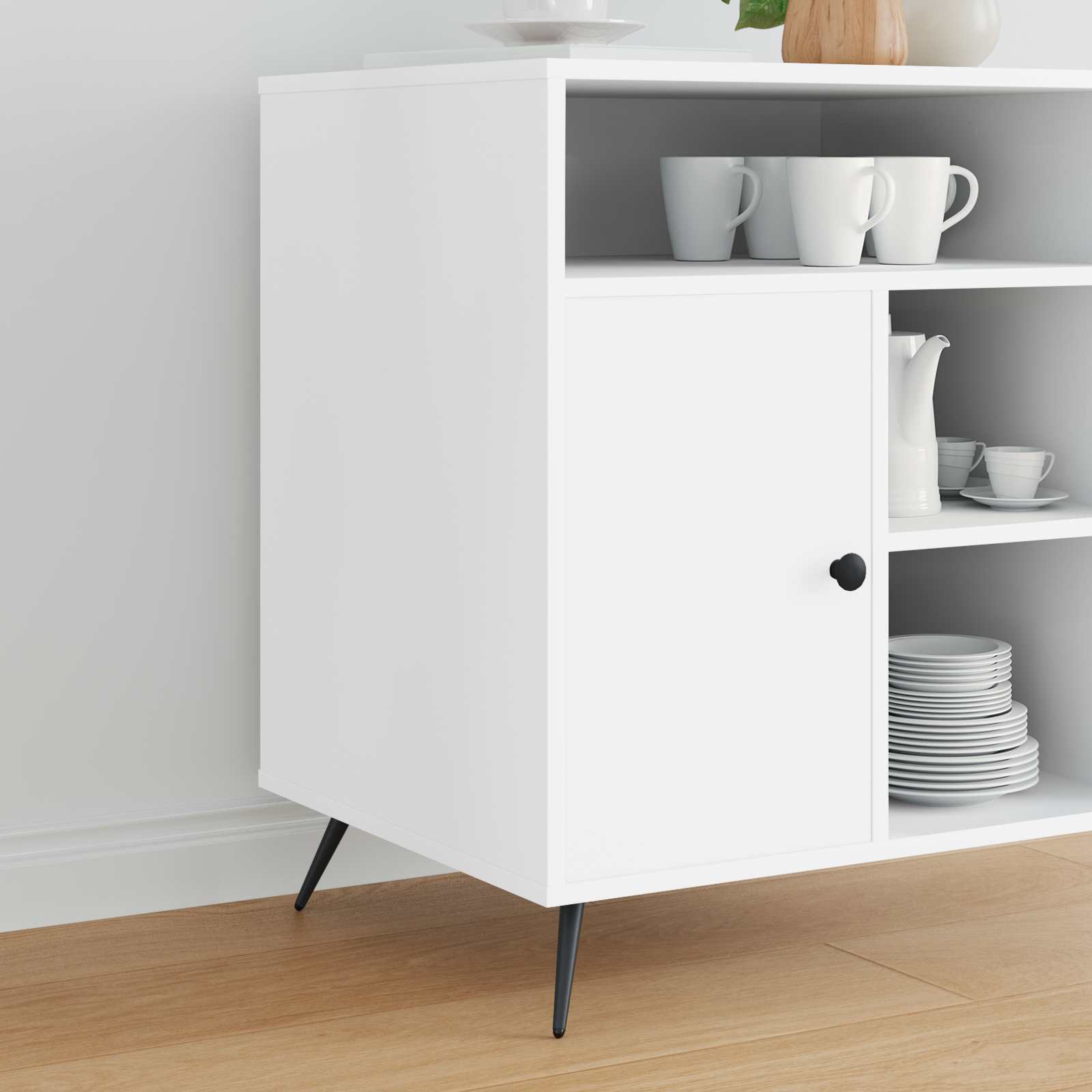 Σταντ Πόδια 12 pcs Μαύρο 56 x 56 x 100 mm Σίδερο