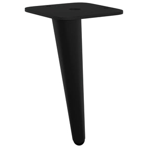 Σταντ Πόδια 12 τμχ. Μαύρο 56 x 56 x 100 mm Σίδερο