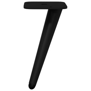 Σταντ Πόδια 12 τμχ. Μαύρο 56 x 56 x 100 mm Σίδερο