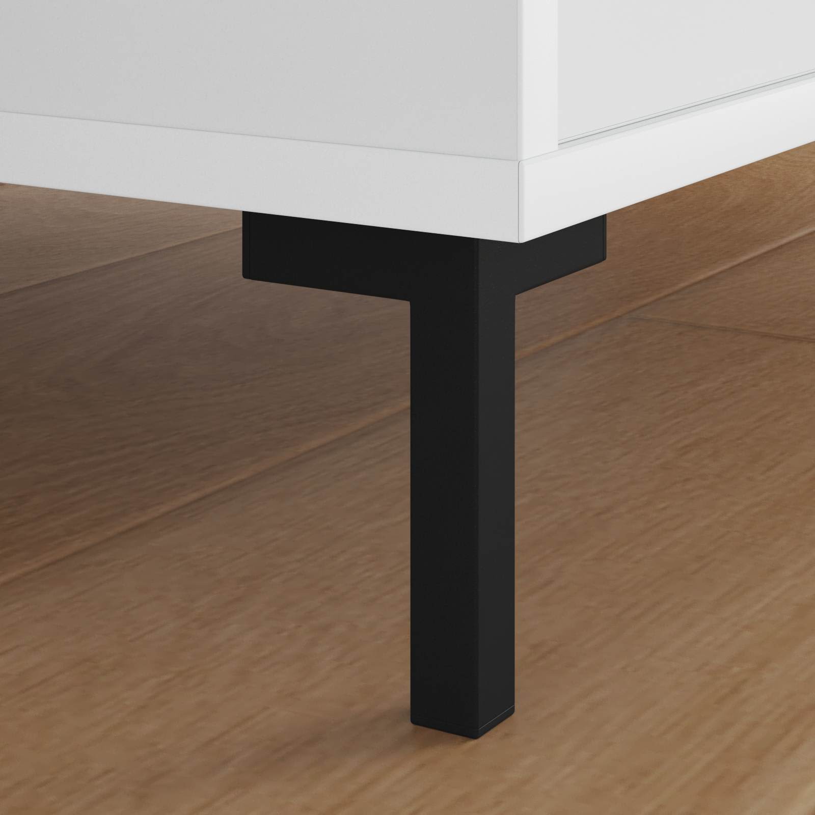 Στηρίγματα 2 pcs Μαύρο 57 x 57 x 100 mm Σίδερο