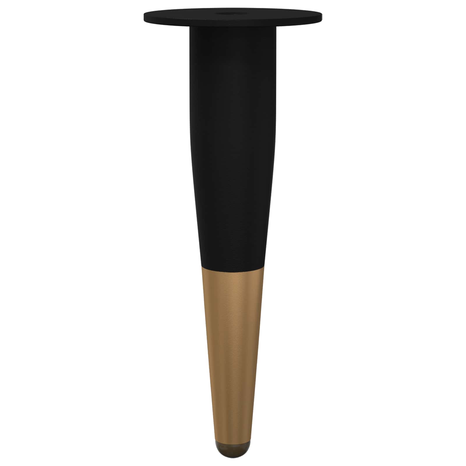 Πόδια Επίπλων 12 pcs Μαύρο και Χρυσό Ø 40 x 98 mm Σίδερο