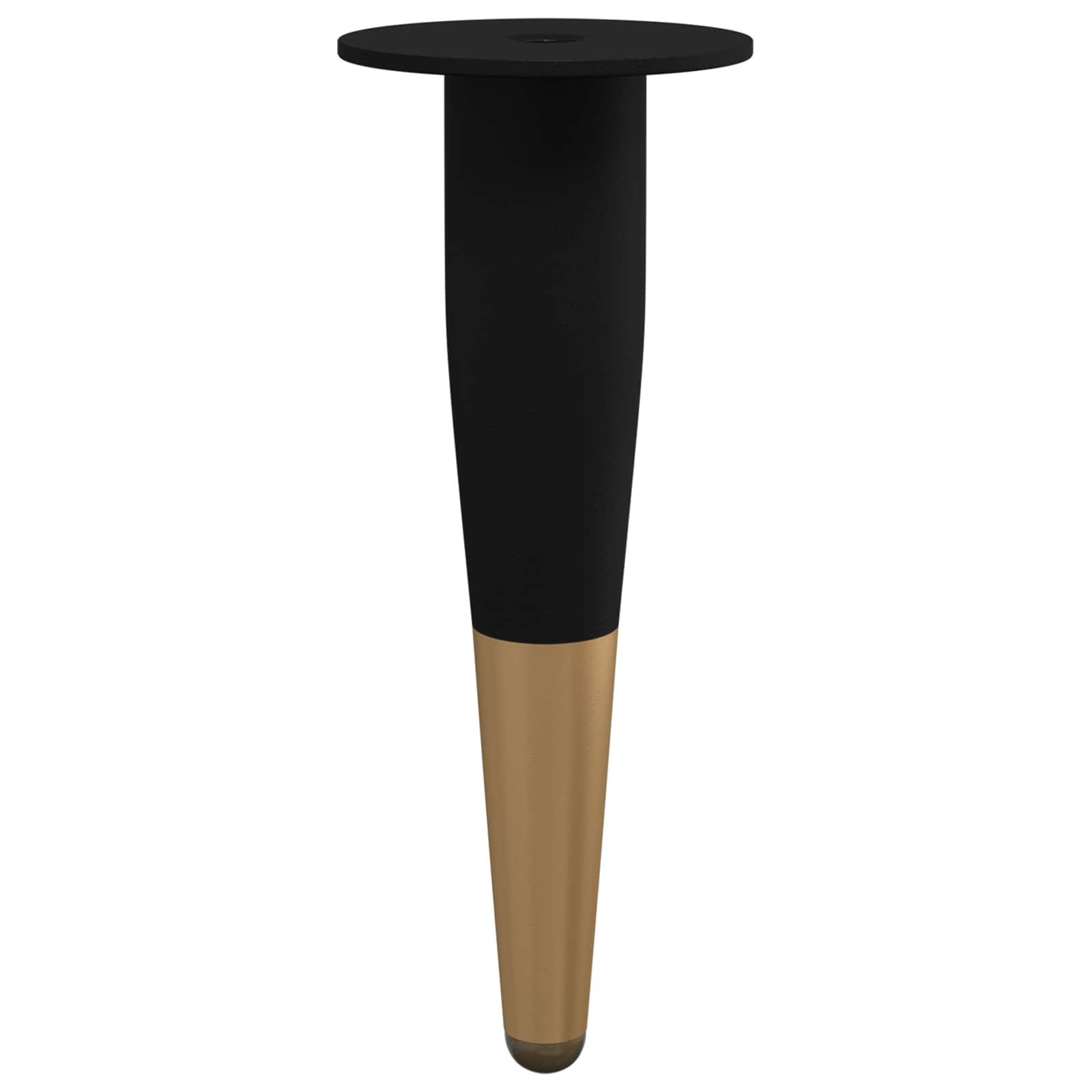 Πόδια Επίπλων 12 pcs Μαύρο και Χρυσό Ø 40 x 98 mm Σίδερο