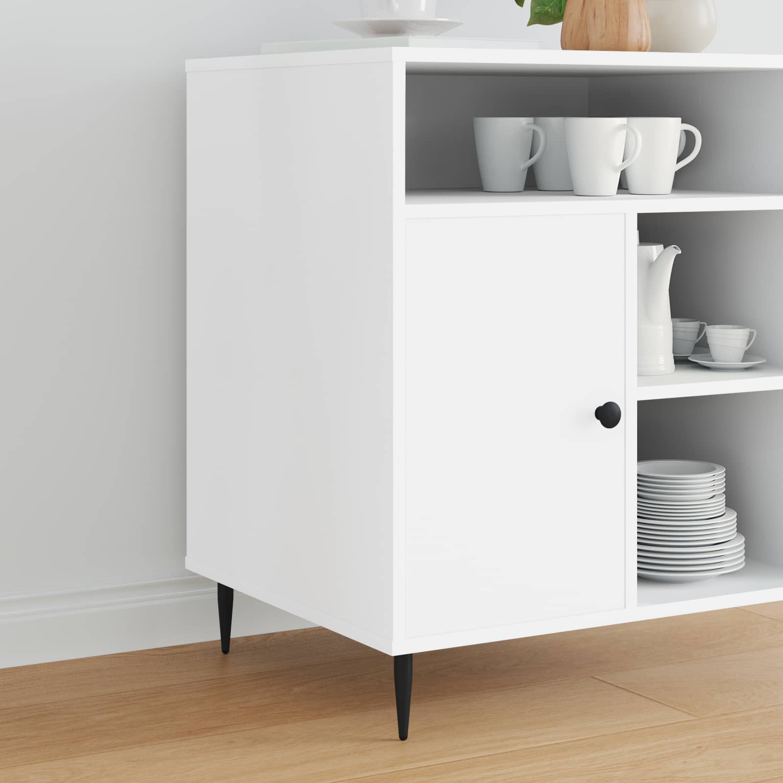 Πόδια Επίπλων 2 pcs Μαύρο Ø 40 x 98 mm Σίδερο - Pakobazaar