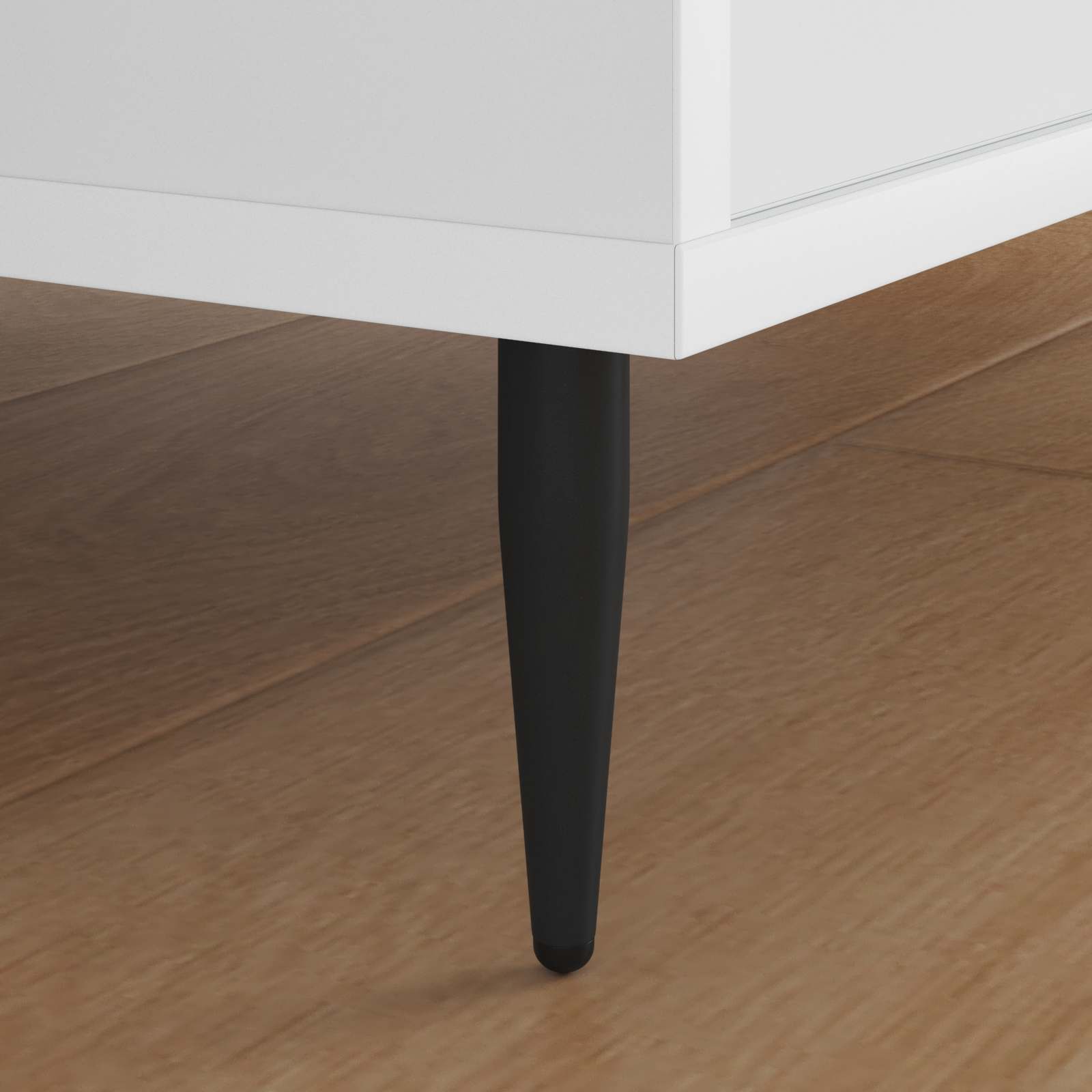 Πόδια Επίπλων 2 pcs Μαύρο Ø 40 x 98 mm Σίδερο - Pakobazaar