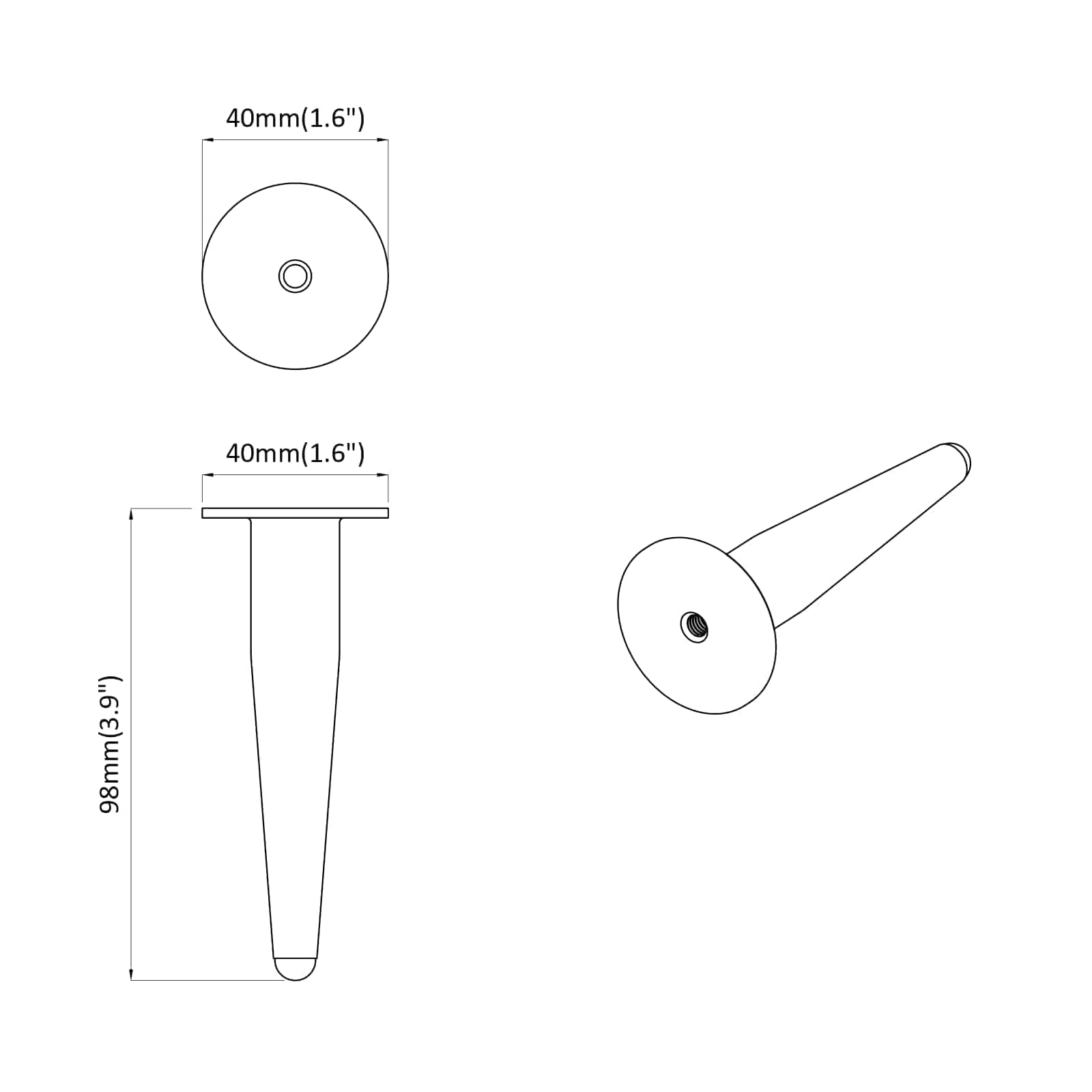 Στηρίγματα 2 pcs Χρυσό 98 x 40 mm Σίδερο - Pakobazaar