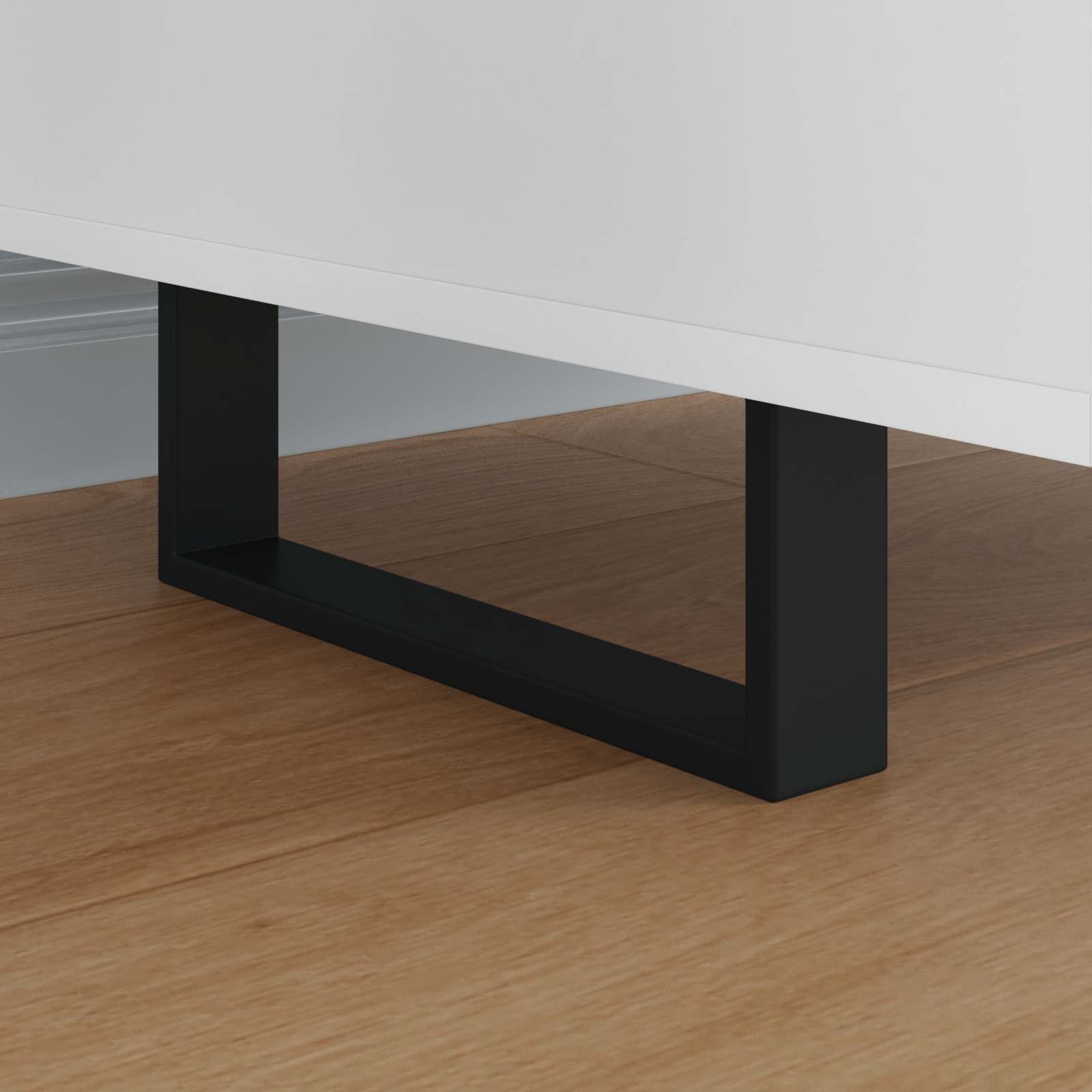 Πόδια Επίπλων 2 pcs Μαύρο 281 x 40,5 x 100 χιλ Σίδερο - Pakobazaar