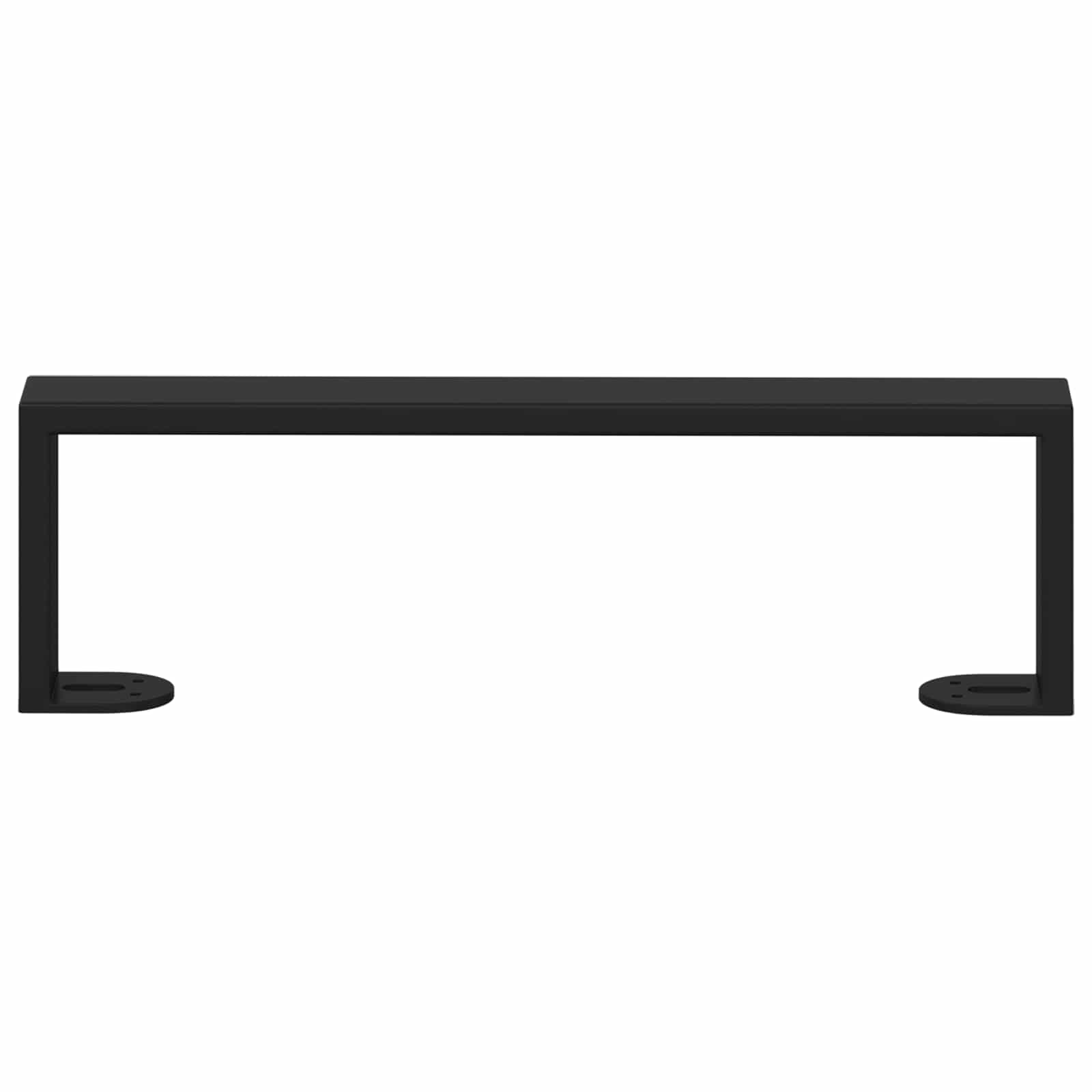 Πόδια Επίπλων 12 pcs Μαύρο 341 x 40,5 x 100 χιλ Σίδερο - Pakobazaar