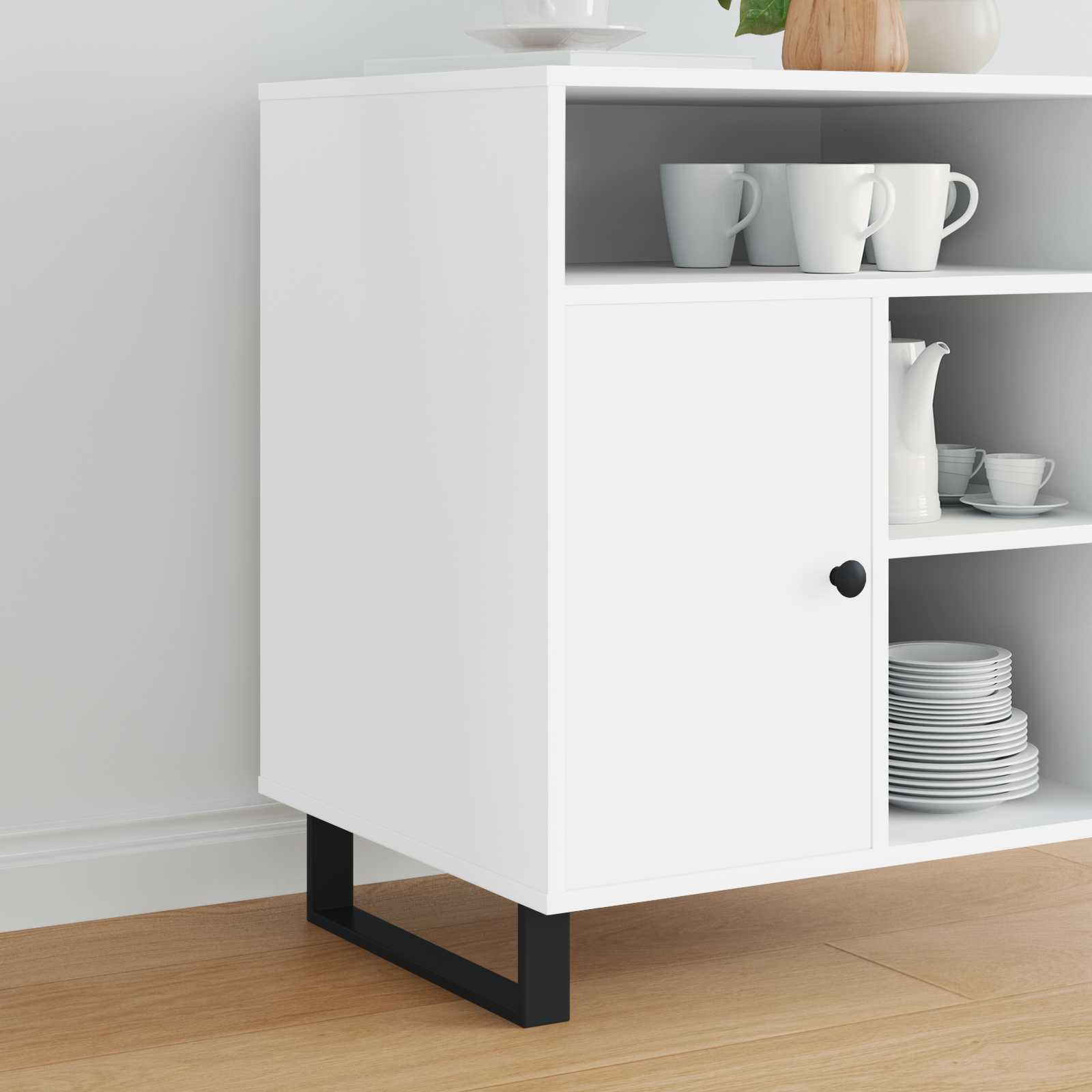 Πόδια Επίπλων 12 pcs Μαύρο 376 x 40,5 x 100 χιλ Σίδερο - Pakobazaar