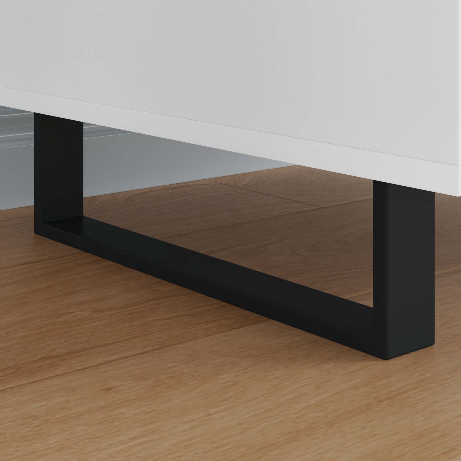 Πόδια Επίπλων 12 pcs Μαύρο 376 x 40,5 x 100 χιλ Σίδερο - Pakobazaar