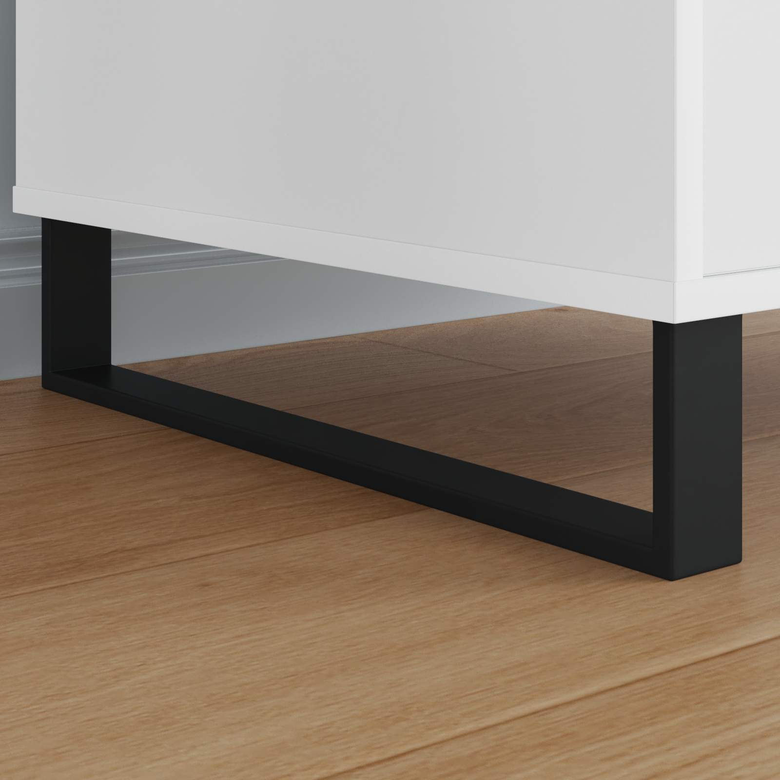 Πόδια Επίπλων 2 pcs Μαύρο 481 x 40,5 x 100 χιλ Σίδερο - Pakobazaar