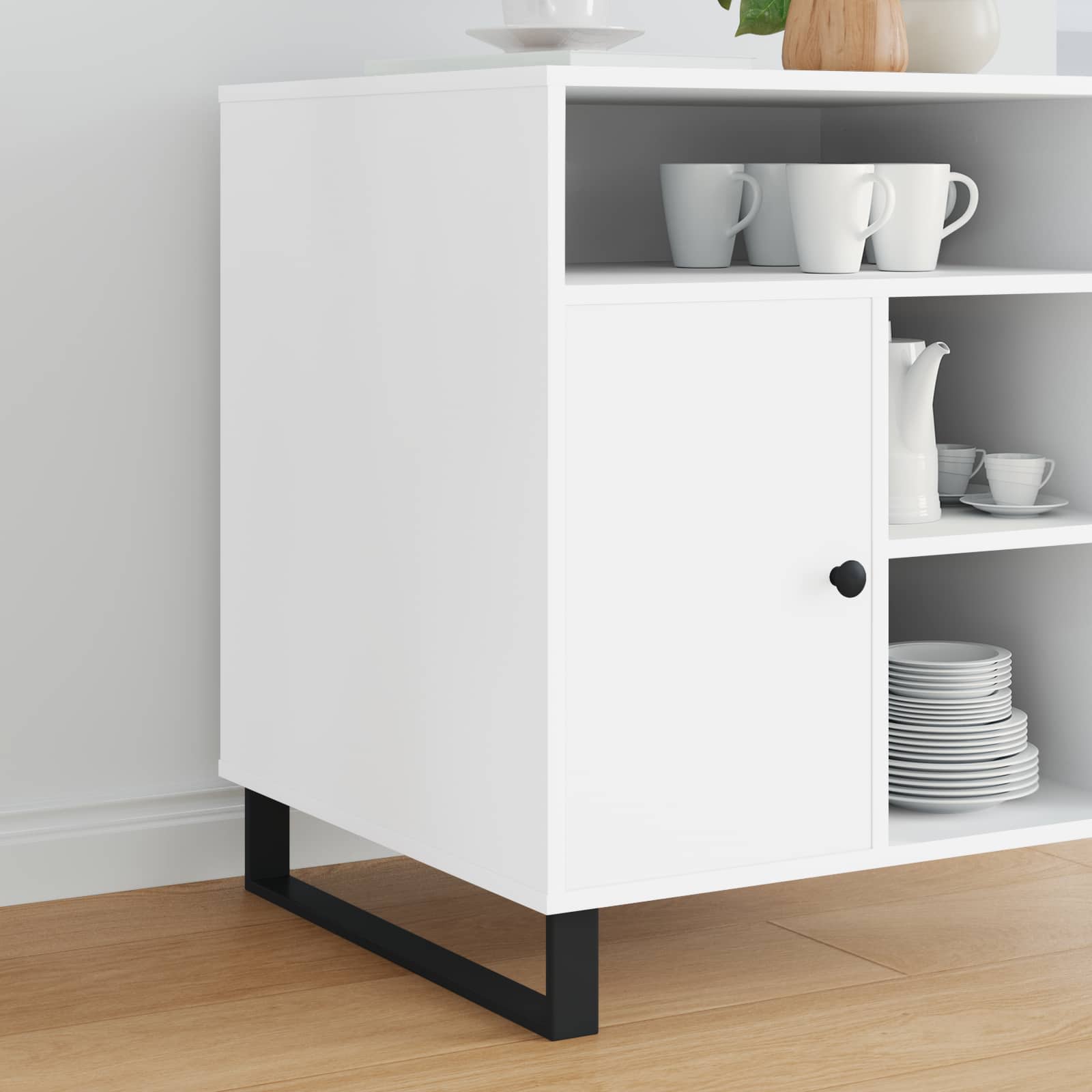 Πόδια Επίπλων 12 pcs Μαύρο 546 x 40,5 x 100 χιλ Σίδερο - Pakobazaar