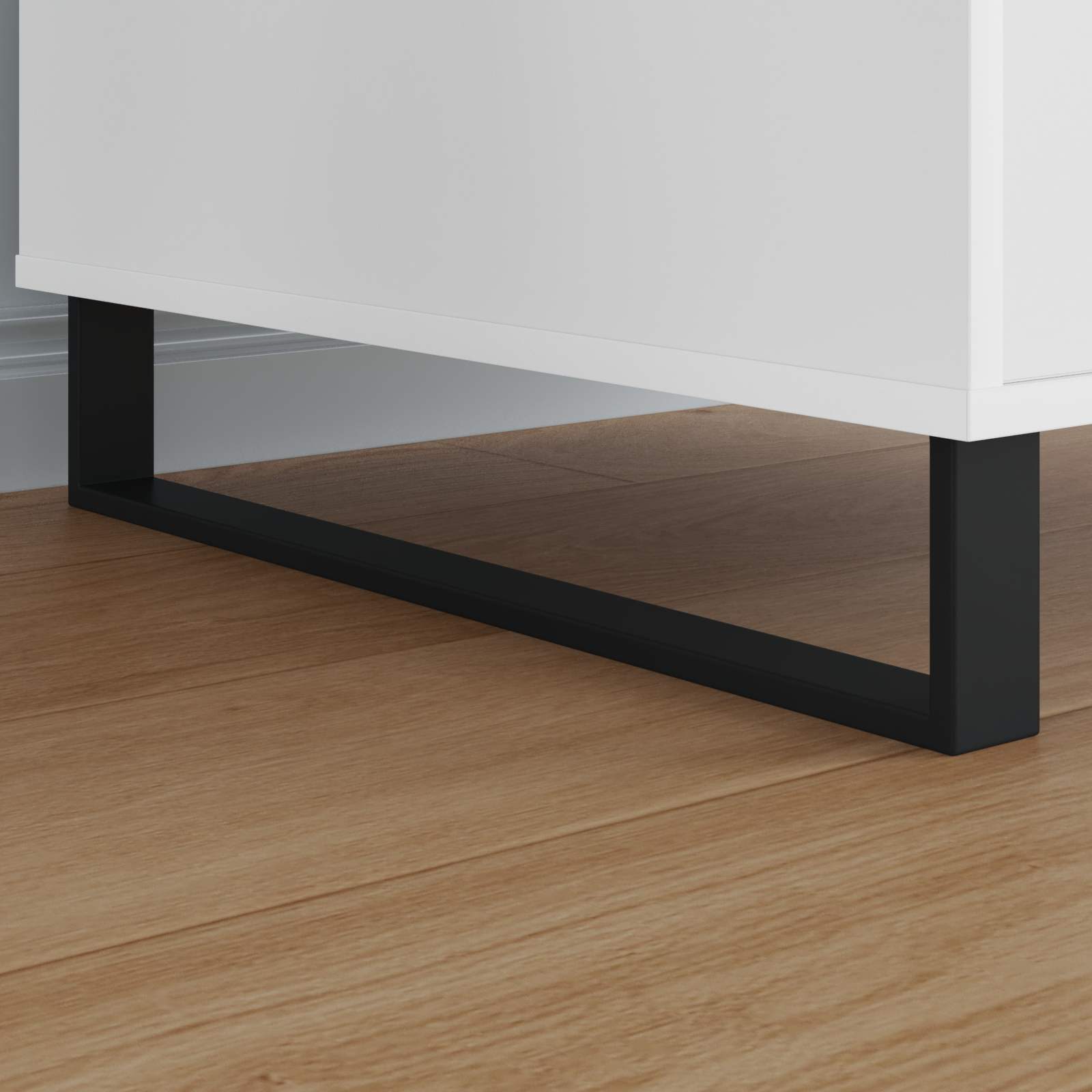 Πόδια Επίπλων 12 pcs Μαύρο 546 x 40,5 x 100 χιλ Σίδερο - Pakobazaar