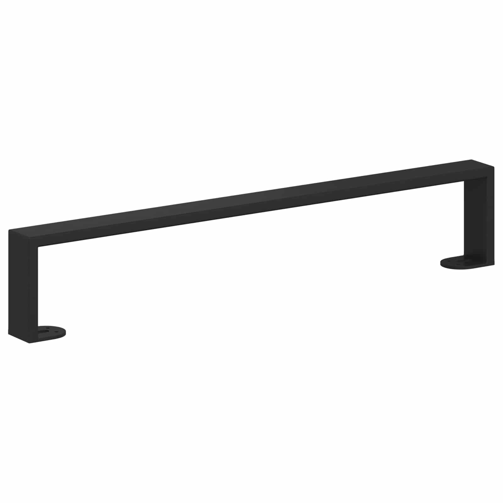 Πόδια Επίπλων 12 pcs Μαύρο 546 x 40,5 x 100 χιλ Σίδερο - Pakobazaar