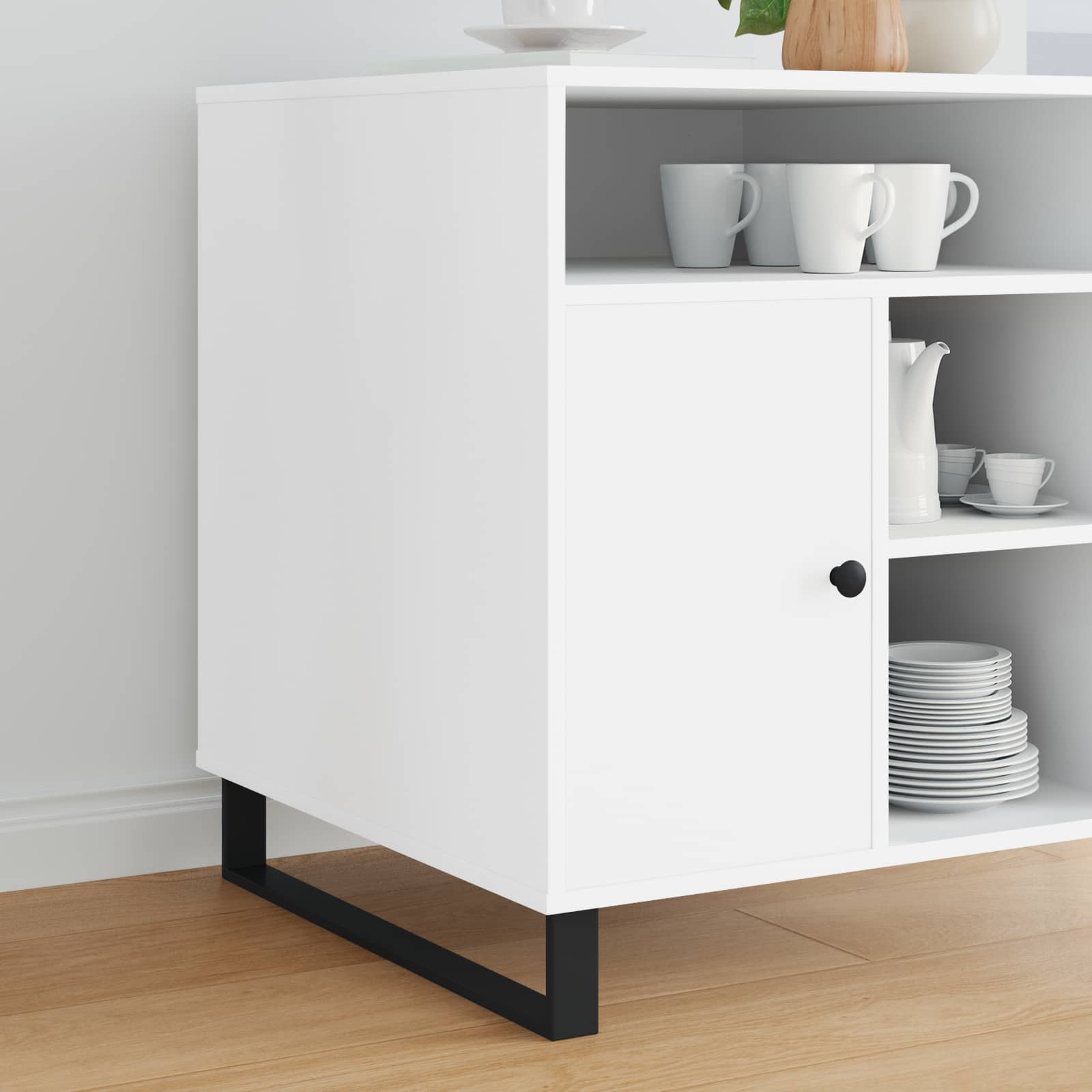 Πόδια Επίπλων 12 pcs Μαύρο 596 x 40,5 x 100 χιλ Σίδερο - Pakobazaar