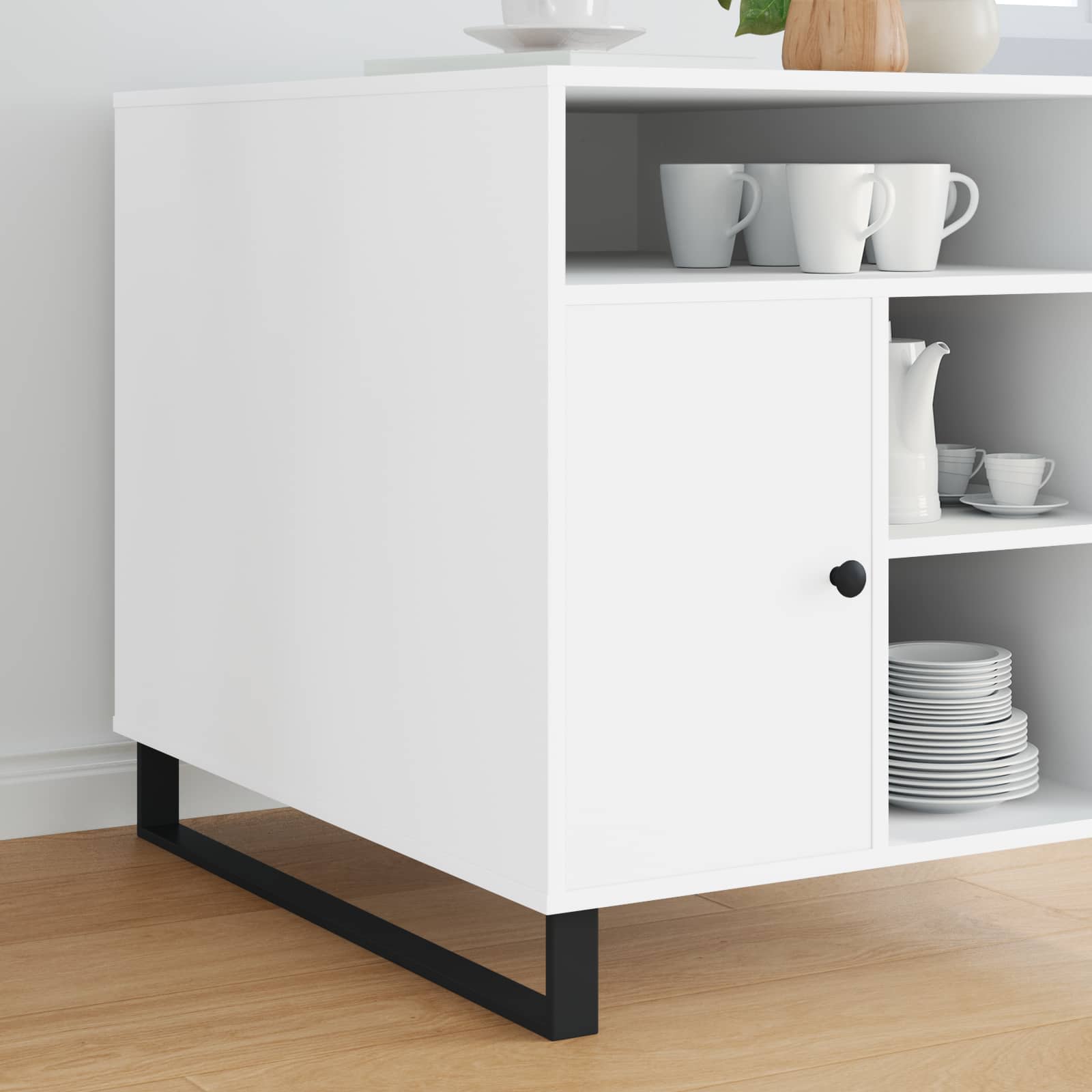 Πόδια Επίπλων 2 pcs Μαύρο 796 x 40,5 x 100 χιλ Σίδερο - Pakobazaar