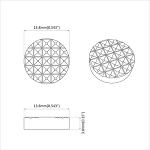 Πάτοι Επίπλων 12 τεμ. Μαύρο Ø 14 x 4 mm EVA