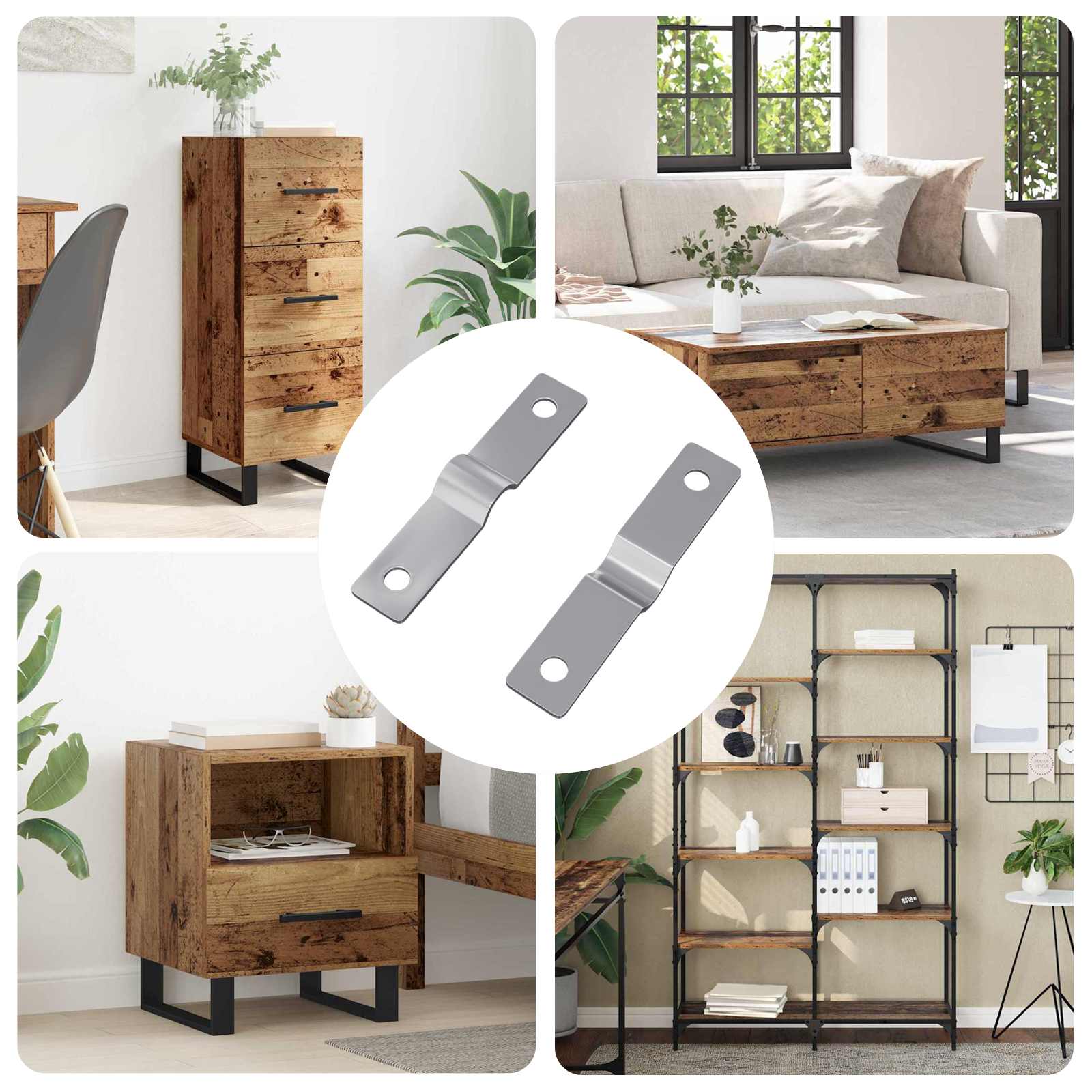 Πλάκα Χτυπήματος 2 pcs Ασημί 50 x 10 x 1,2 mm Σίδερο