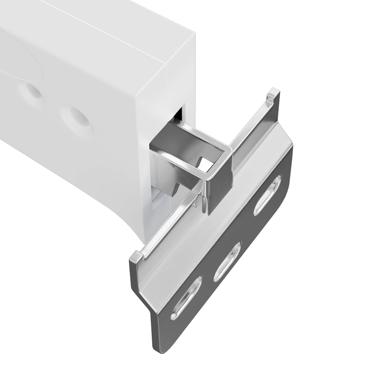 Κρεμαστός Βραχίονας Ντουλαπιού 2 pcs Λευκό 70 x 48 x 19 χιλ - Pakobazaar