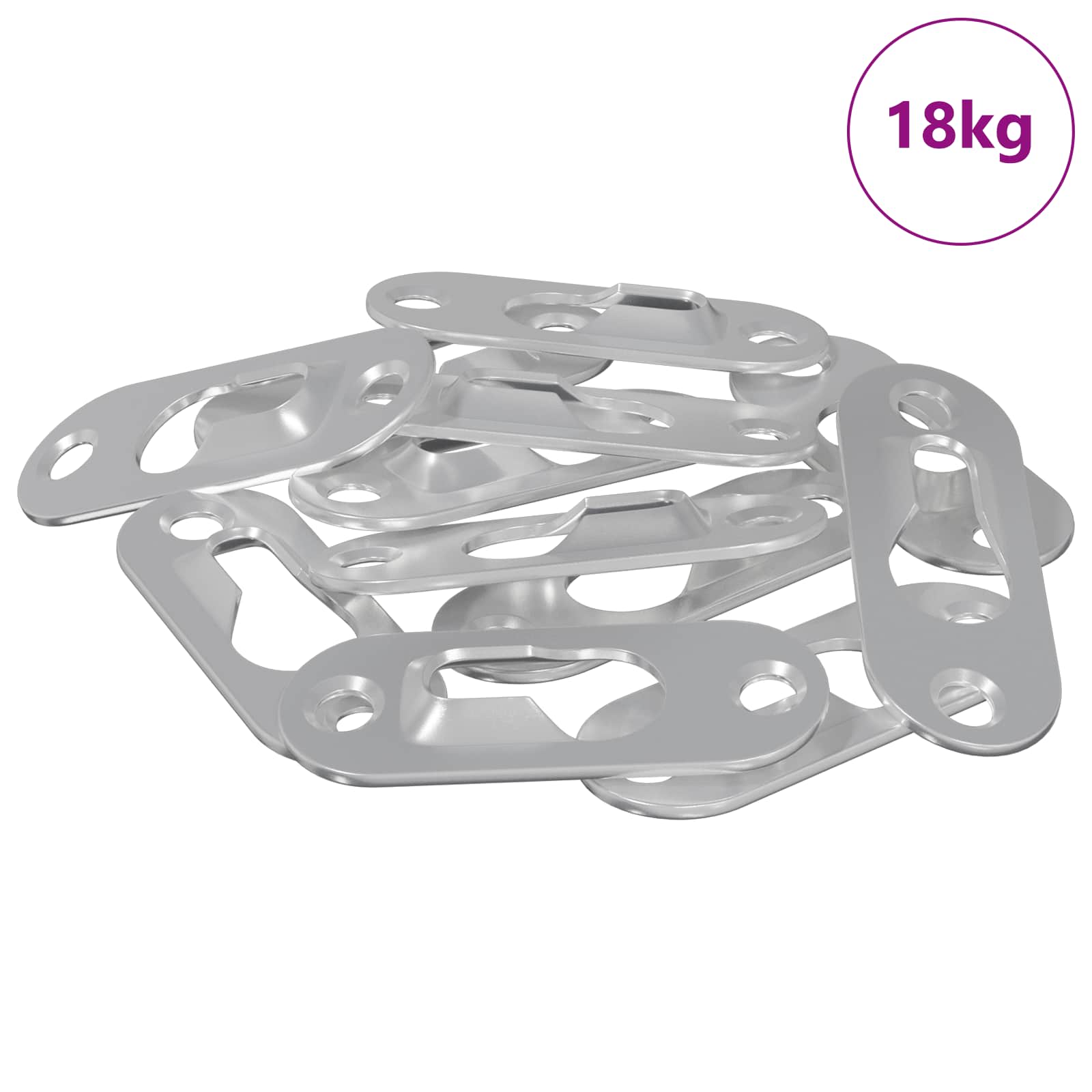ΚΡΕΜΑΣΤΡΑ ΜΕ ΚΛΕΙΔΩΜΑ 3673 pcs Ασημί 45 x 16 x 3.5 mm Σίδερο