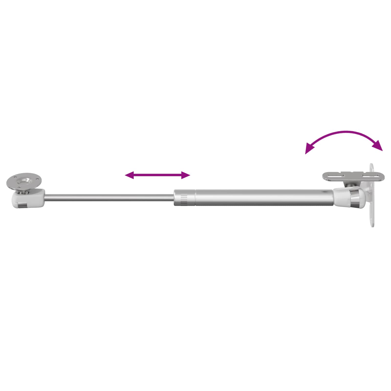 Υδραυλικό Αεριοελατήριο 12 pcs Ασημί 280 x 17 x 16 mm