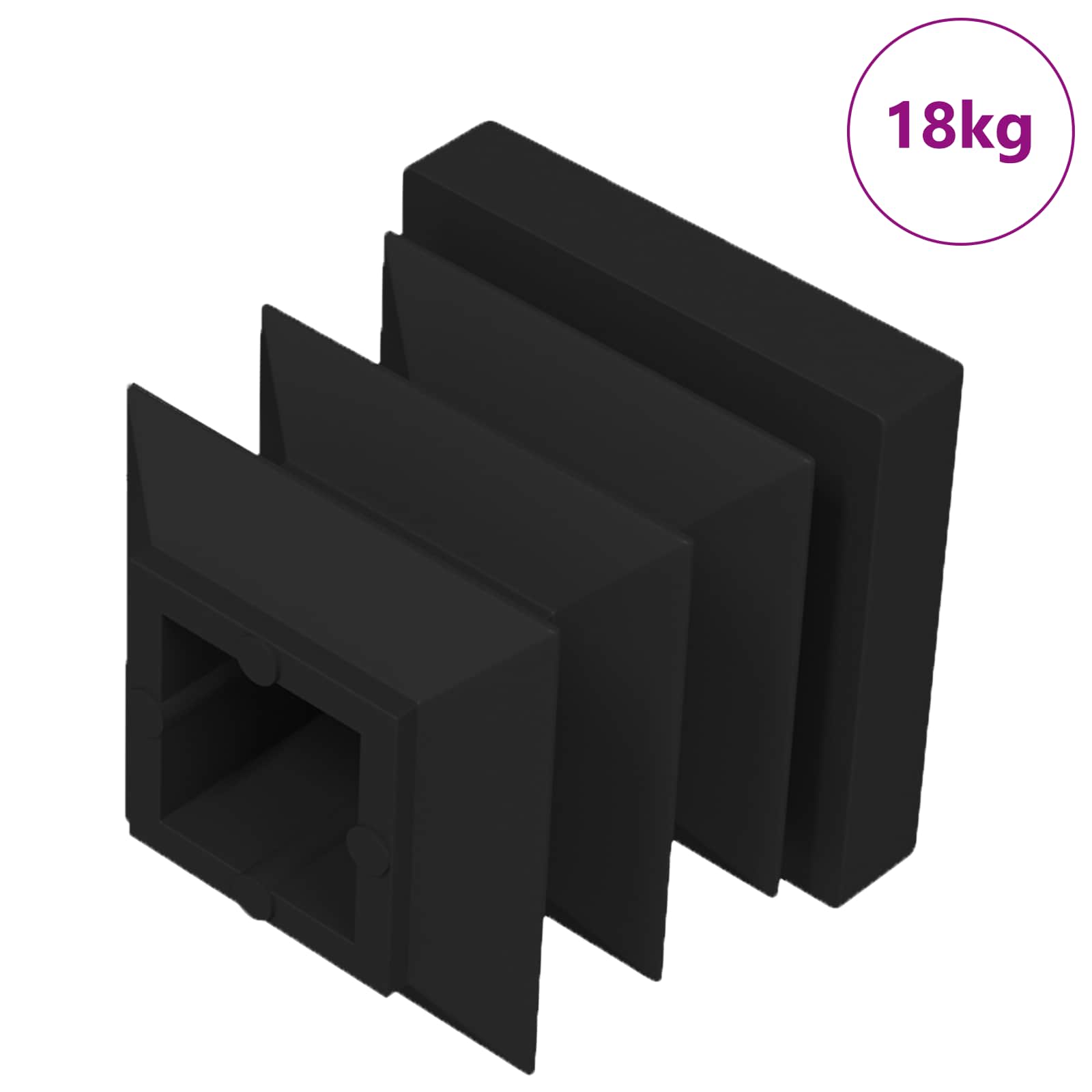 Καπάκια Τέλους 10909 pcs Μαύρο 15 x 15 x 15 χιλιοστά PP