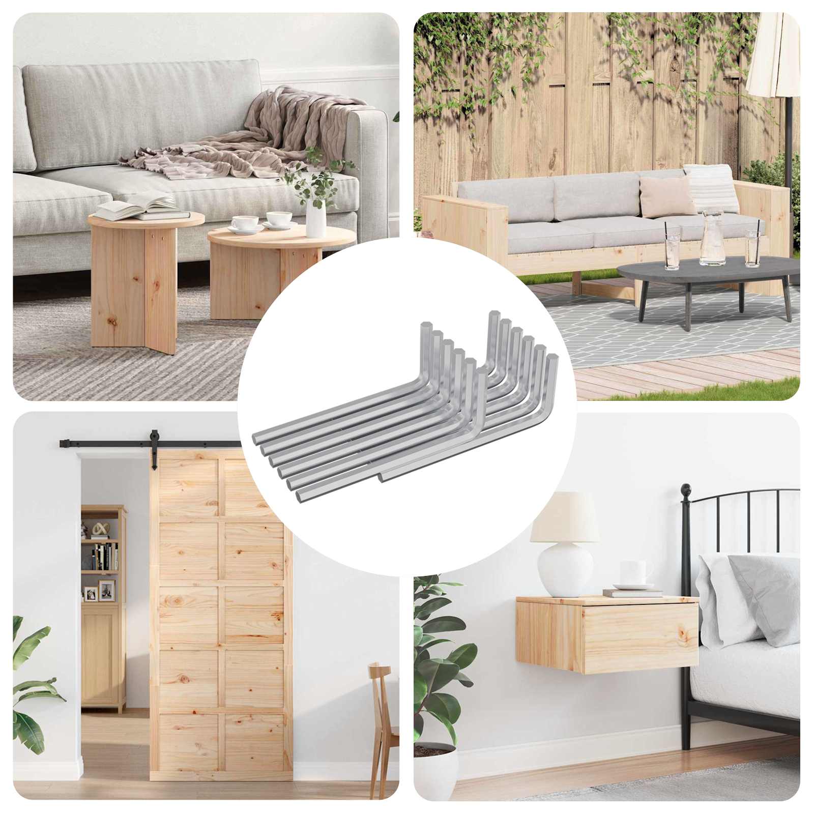 Εξαγωνικό Κλειδί 12 pcs Ασημί 32 x 86 χιλ. Ατσάλι