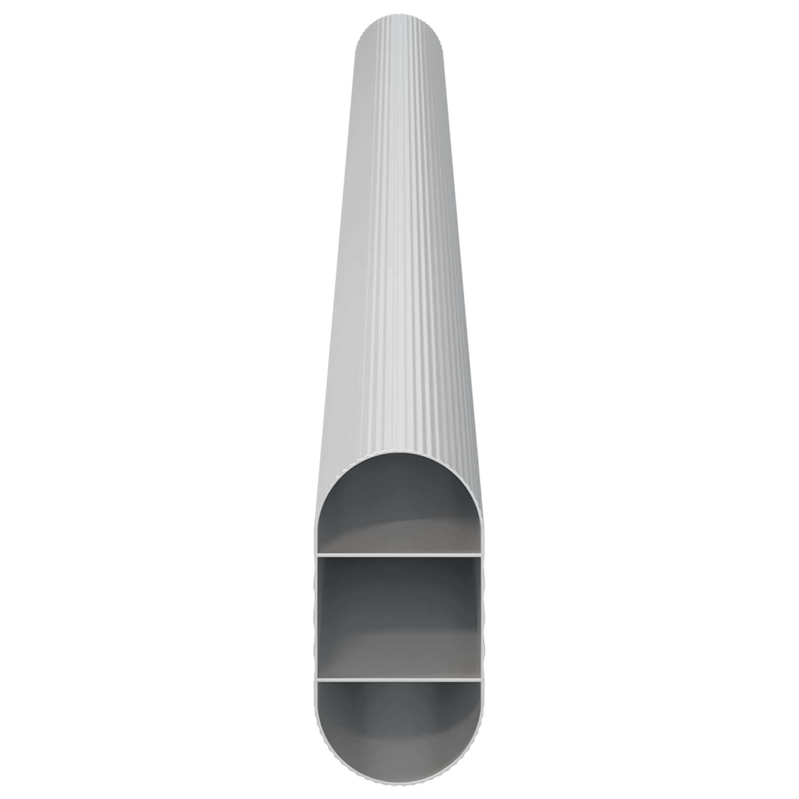 Ράβδος Ντουλάπας 2 pcs Ασημί 264 x 15 x 29 mm Αλουμινένιο Κράμα