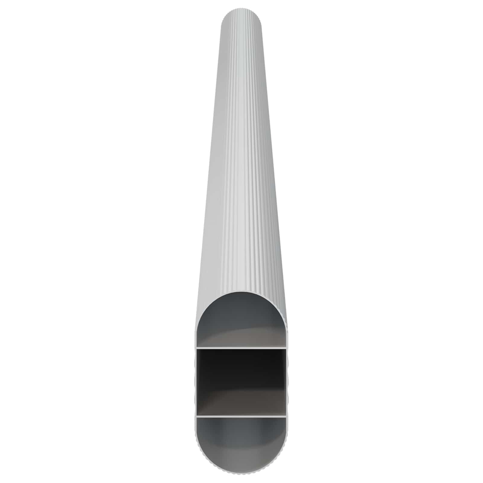 Ράβδος Ντουλάπας 2 pcs Ασημί 371,5 x 15 x 29 mm