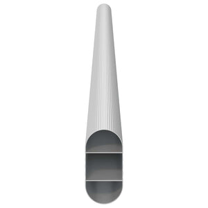 Ράβδος Ντουλάπας 12 τμχ. Ασημί 464 x 15 x 29 mm