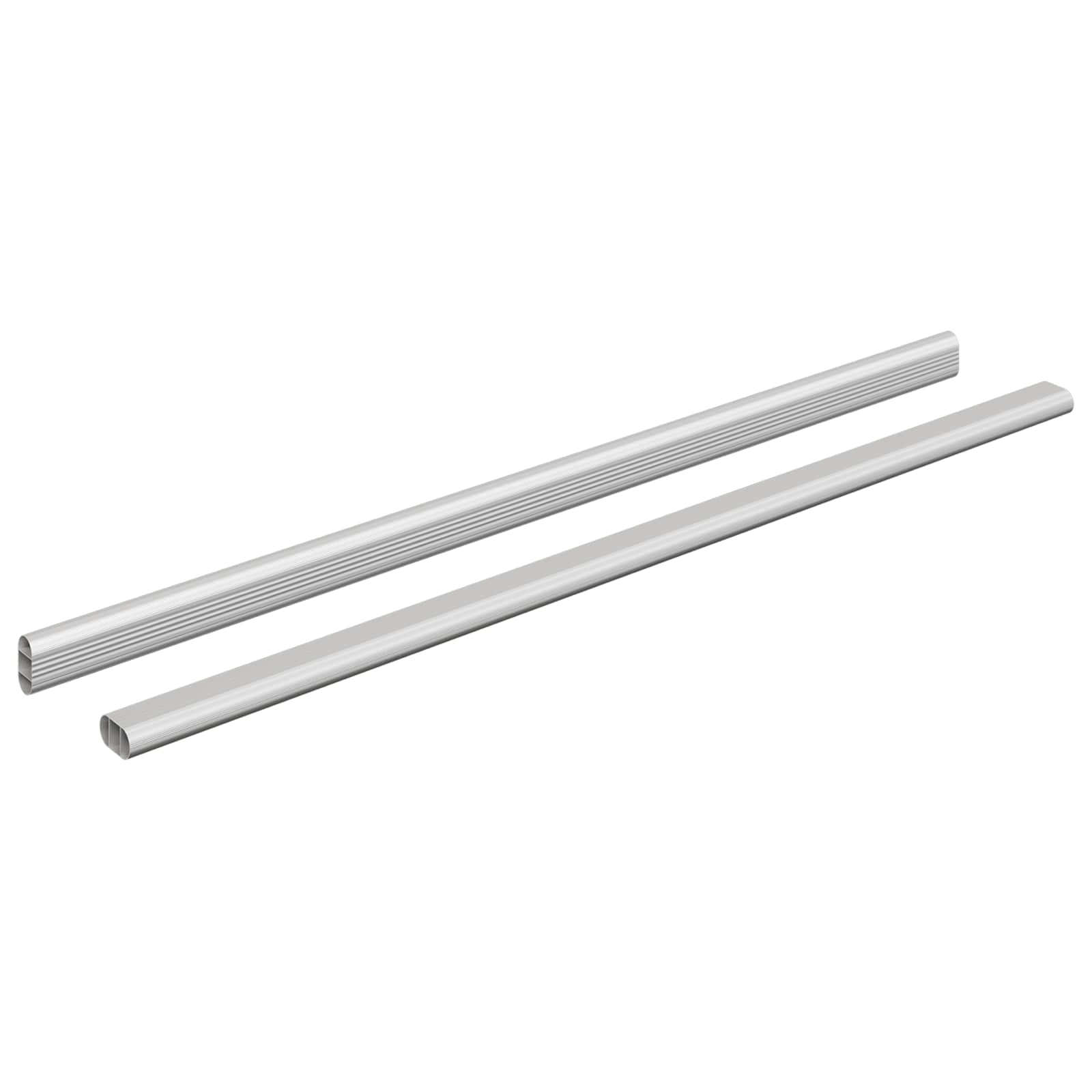 Ράβδος Ντουλάπας 2 pcs Ασημί 664 x 15 x 29 mm Αλουμινένιο Κράμα