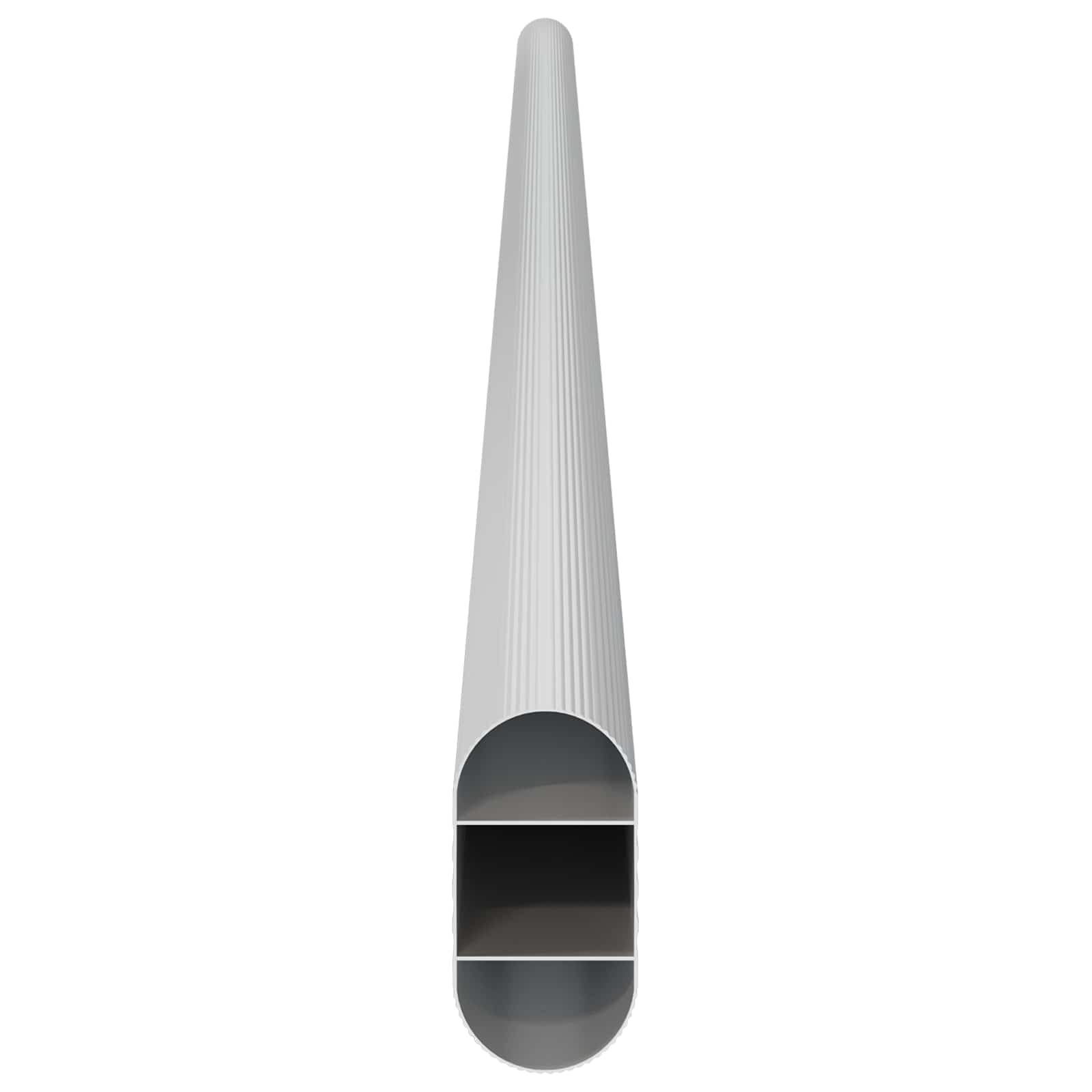 Ράβδος Ντουλάπας 2 pcs Ασημί 664 x 15 x 29 mm Αλουμινένιο Κράμα