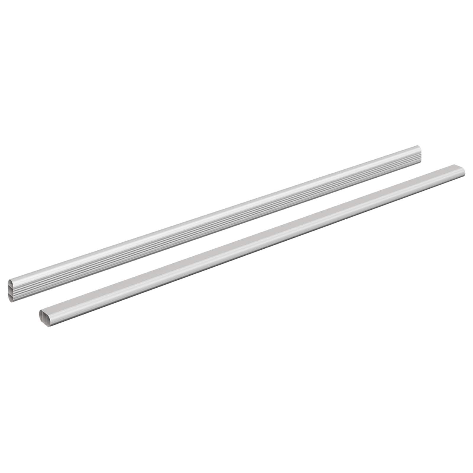 Ράβδος Ντουλάπας 2 pcs Ασημί 764 x 15 x 29 mm Αλουμινένιο Κράμα - Pakobazaar