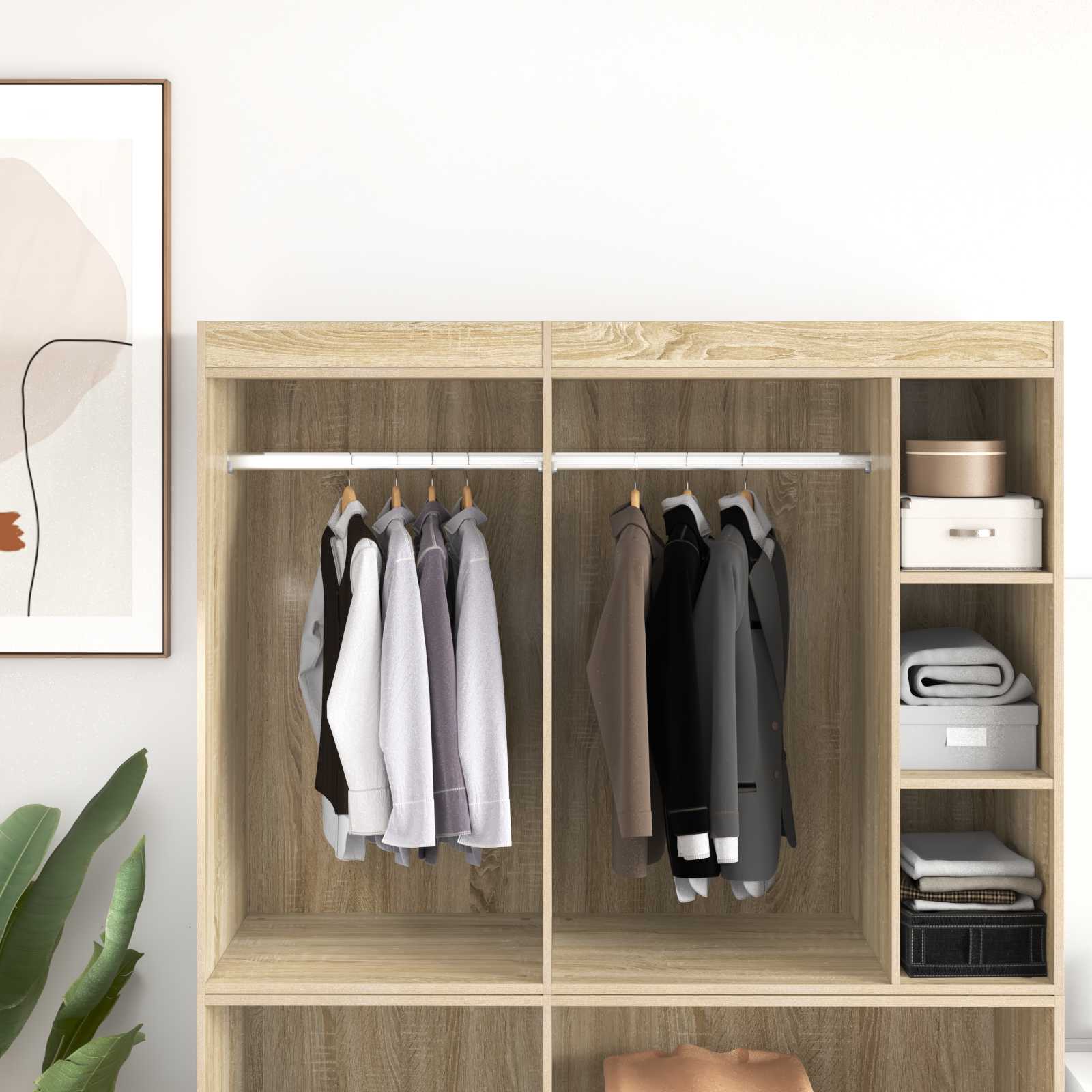 Ράβδος Ντουλάπας 12 pcs Ασημί 764 x 15 x 29 mm