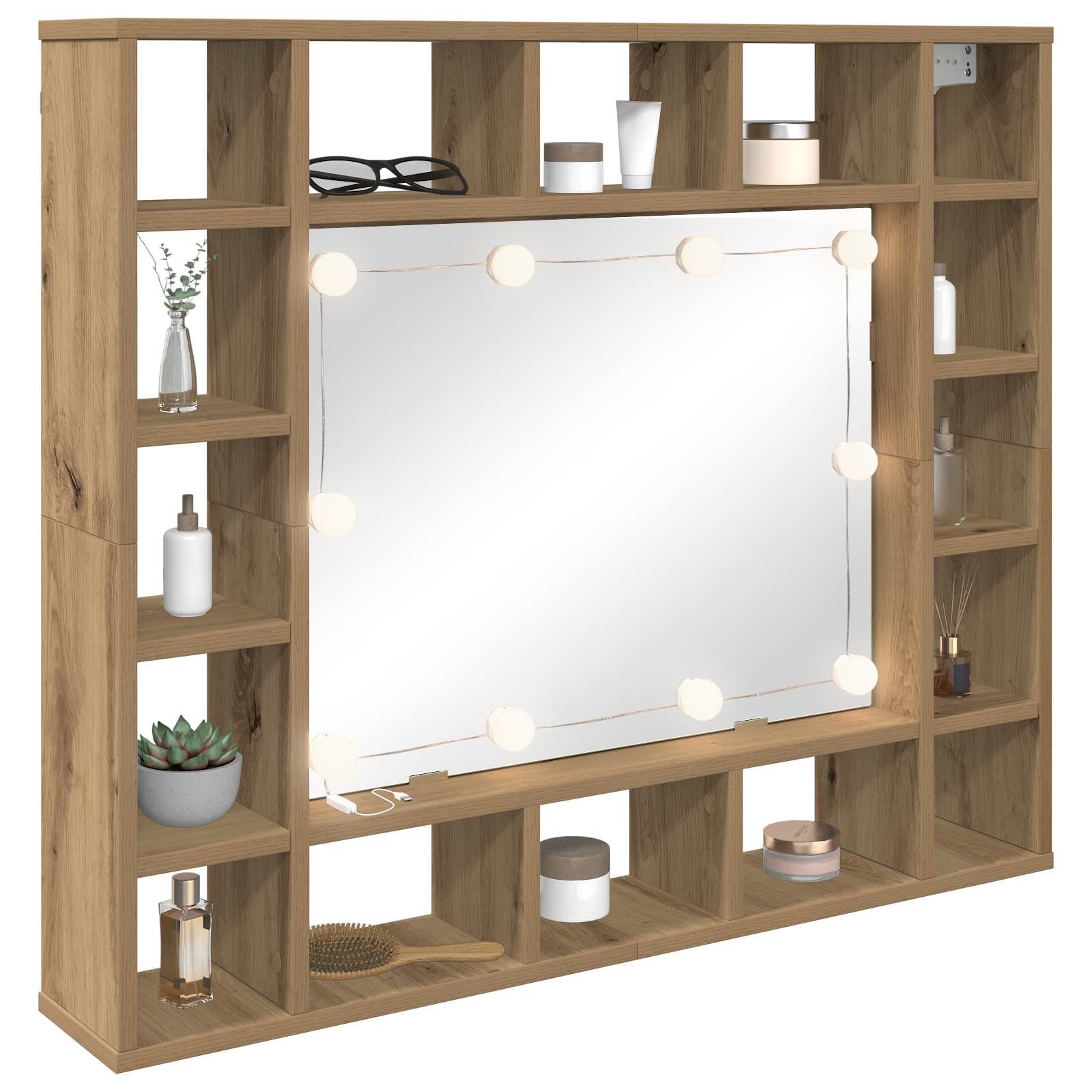 Φώτα Καθρέφτη 12 pcs Λευκό 4.5 x 4.5 x 4.8 εκ Πλαστικό