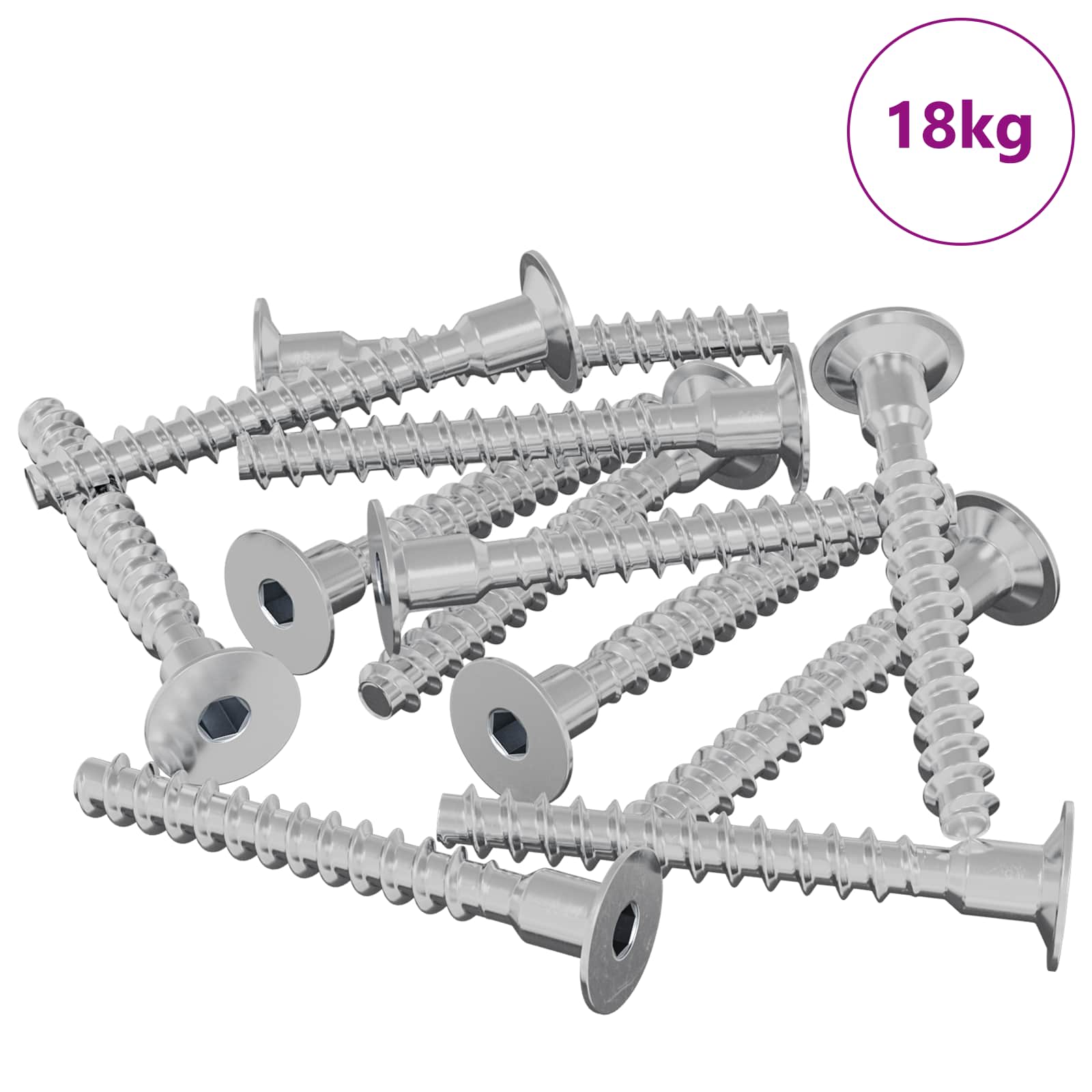 Βίδα 5143 pcs Επικαλυμμένο με ψευδάργυρο 5 x 40 mm Σίδερο
