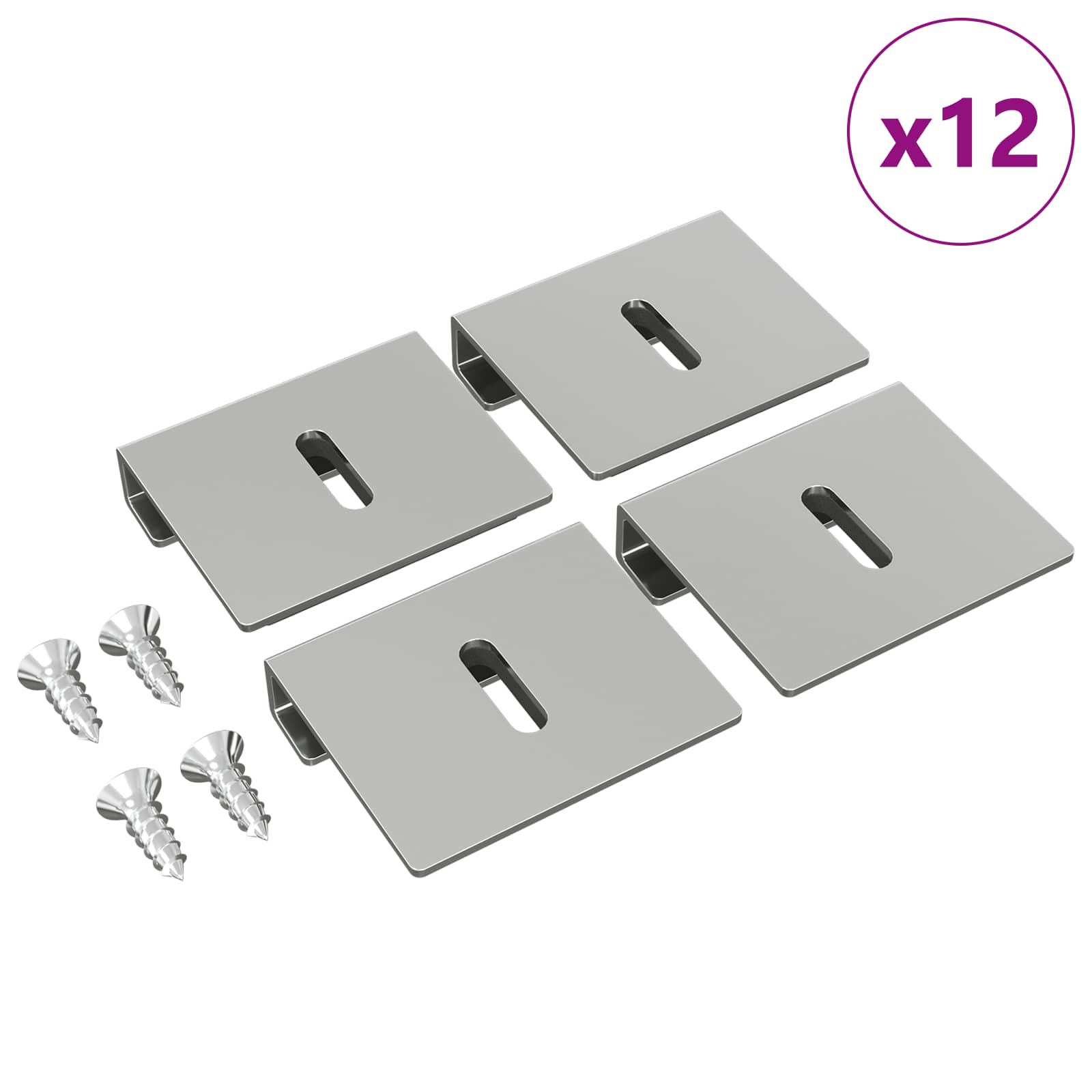 Βραχίονας Στήριξης Καθρέφτη 12 pcs Νίκελ 35 x 30 x 8,3 mm - Pakobazaar