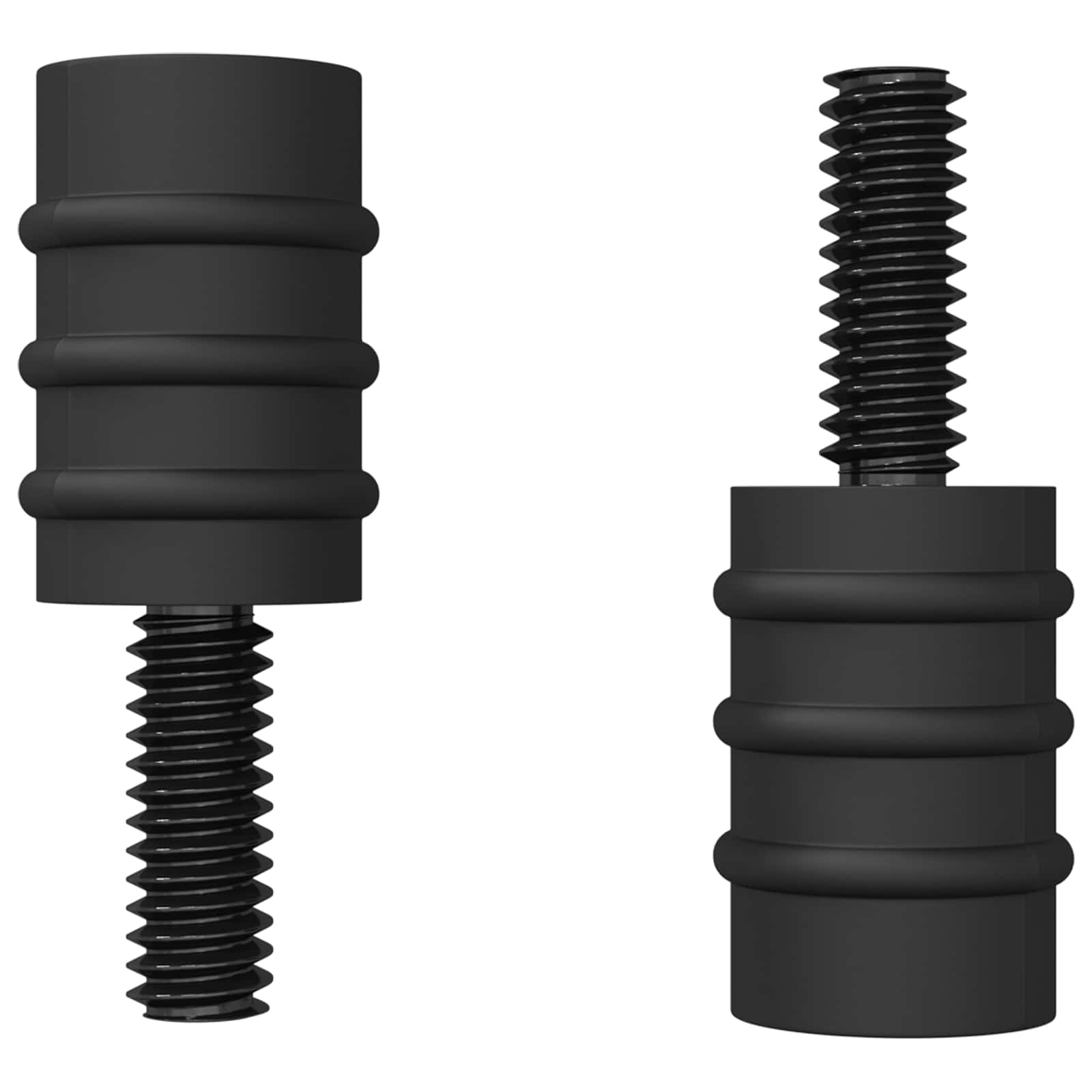 Βίδα Στήριξης 4865 pcs Μαύρο M4 Καουτσούκ και Χάλυβας